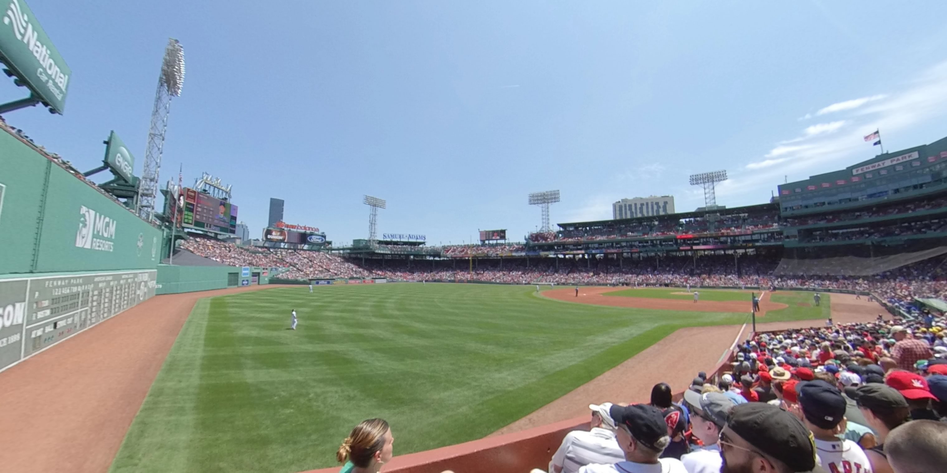 loge box 164 panoramic seat view  for baseball - fenway park