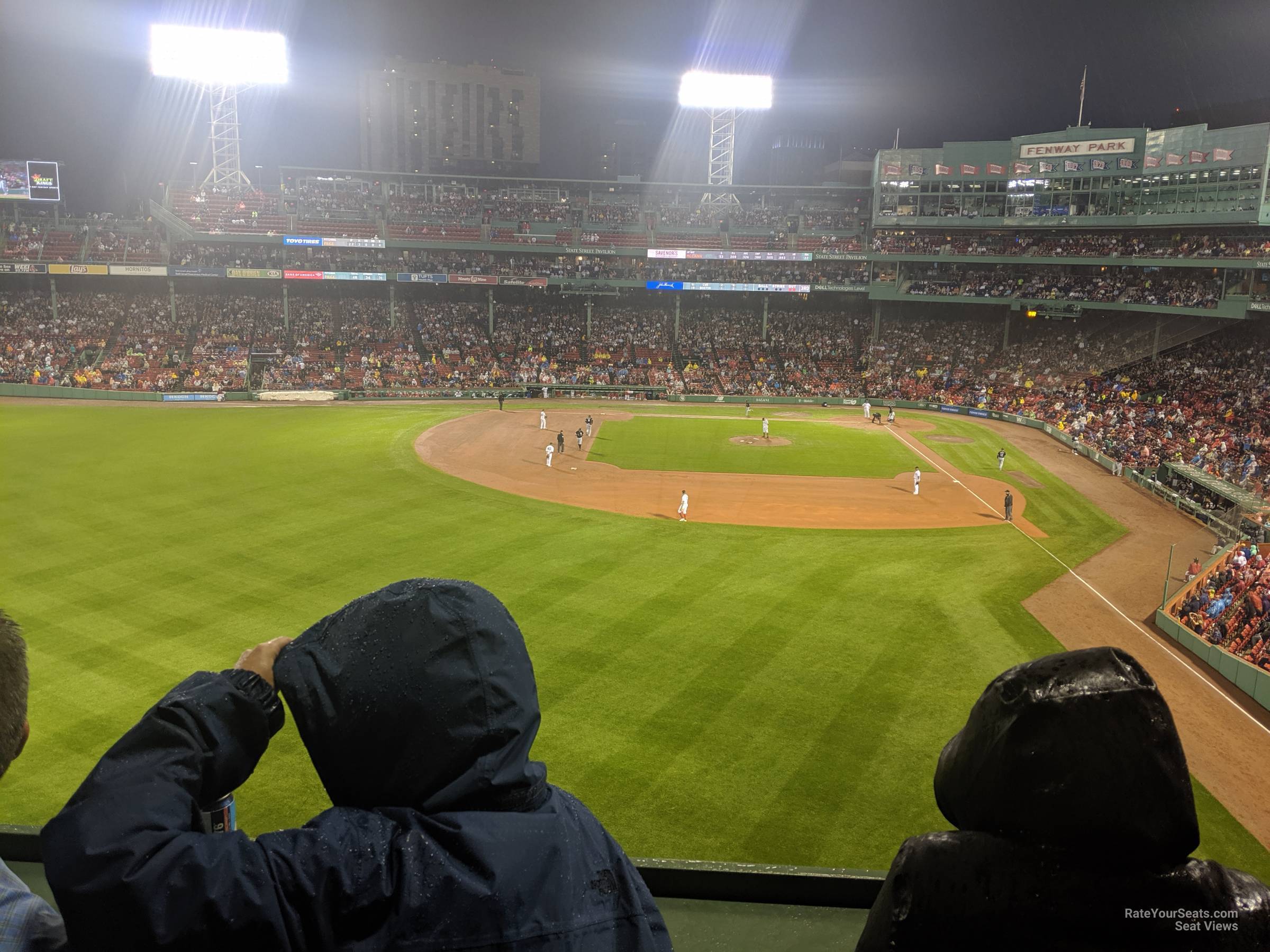 monster seats 3 seat view  for baseball - fenway park