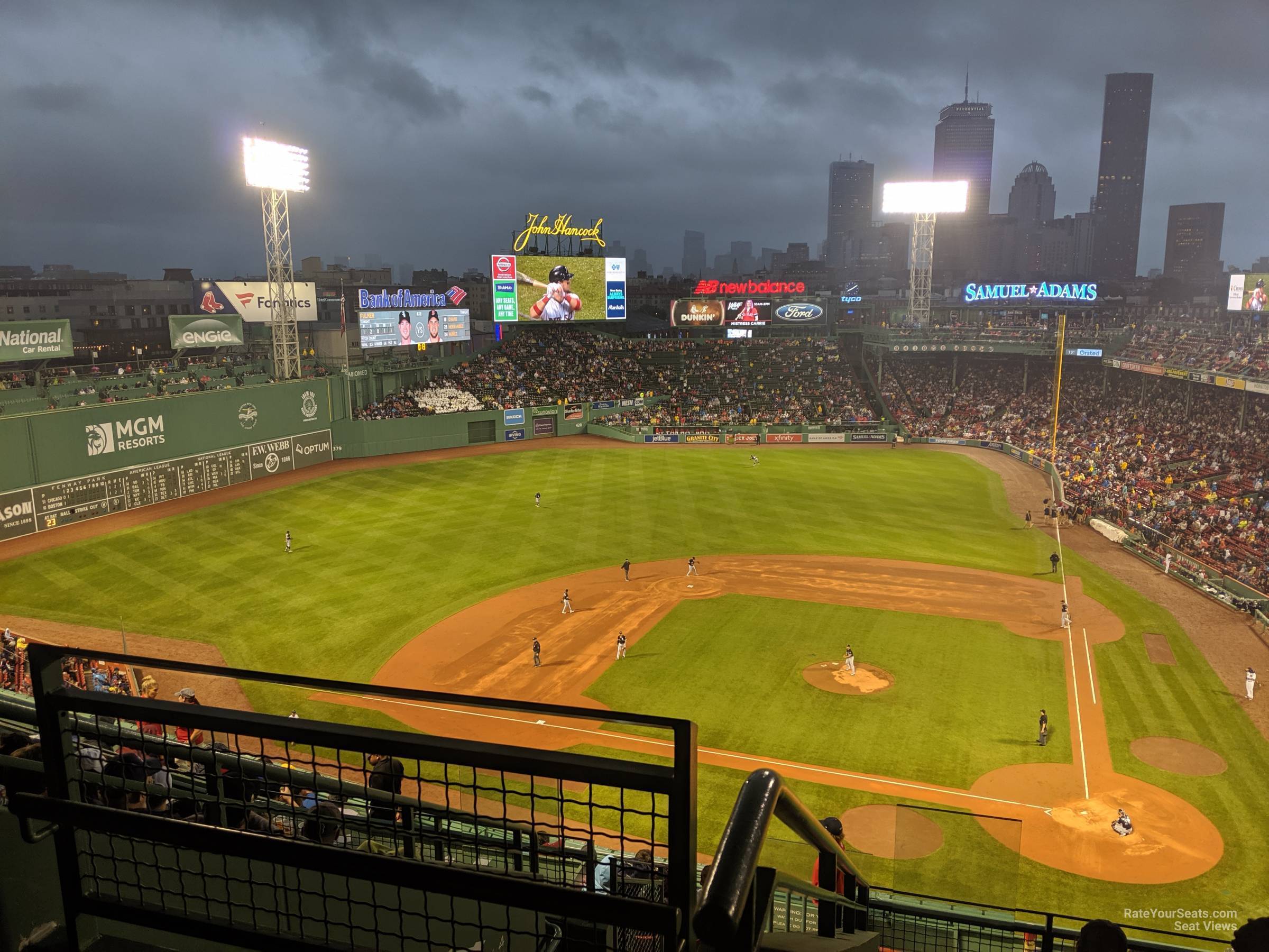 pavilion box 2 seat view  for baseball - fenway park