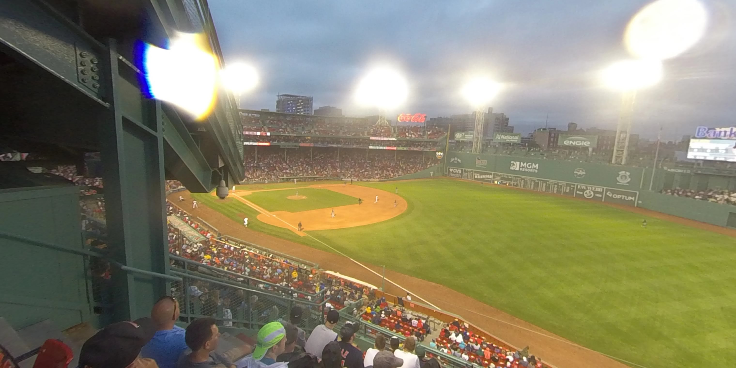 roof box 23 panoramic seat view  for baseball - fenway park