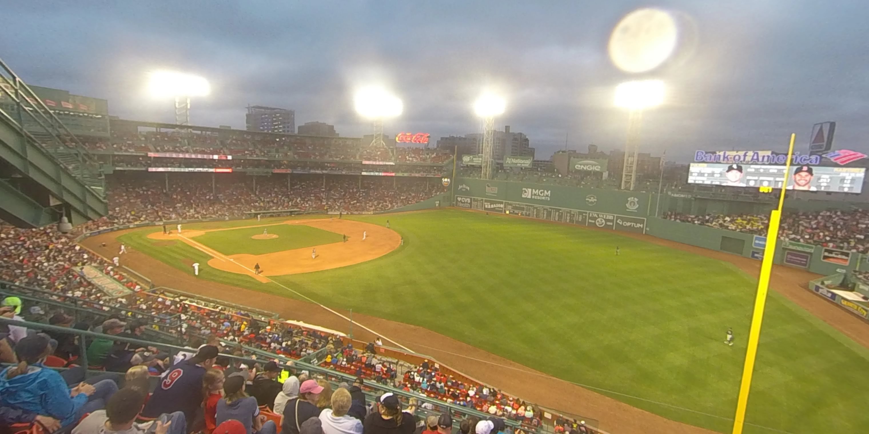 roof box 27 panoramic seat view  for baseball - fenway park