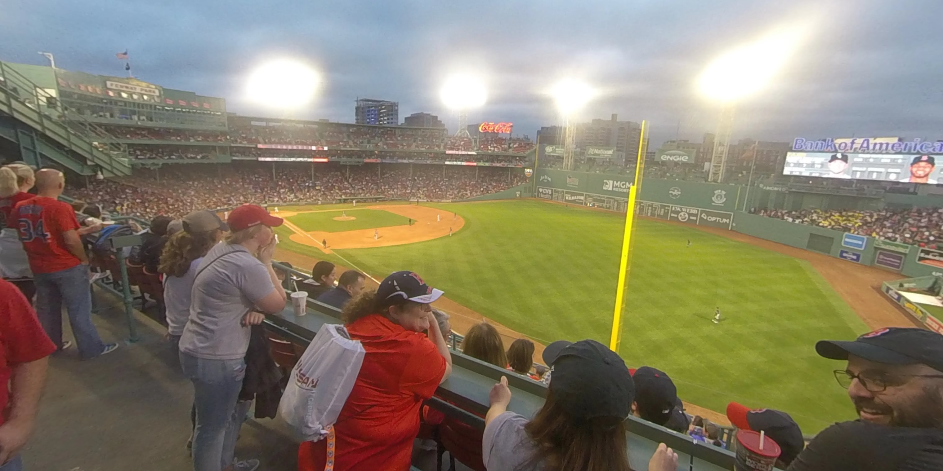 roof box 33 panoramic seat view  for baseball - fenway park