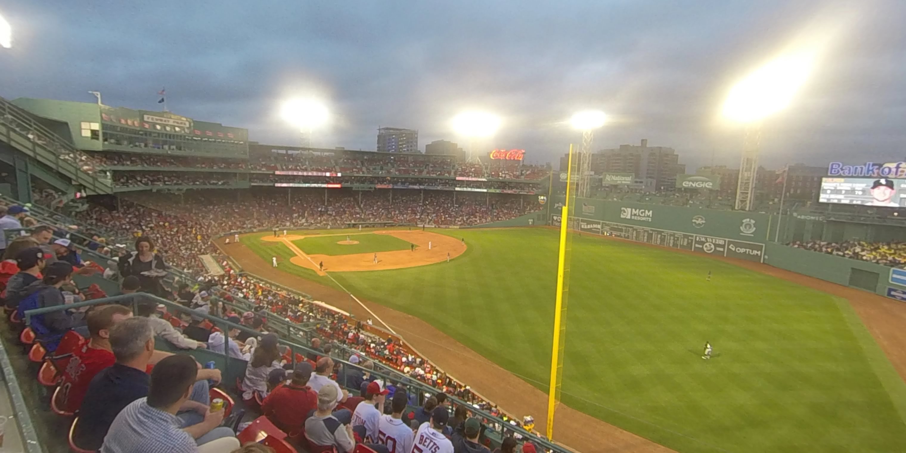 roof box 35 panoramic seat view  for baseball - fenway park