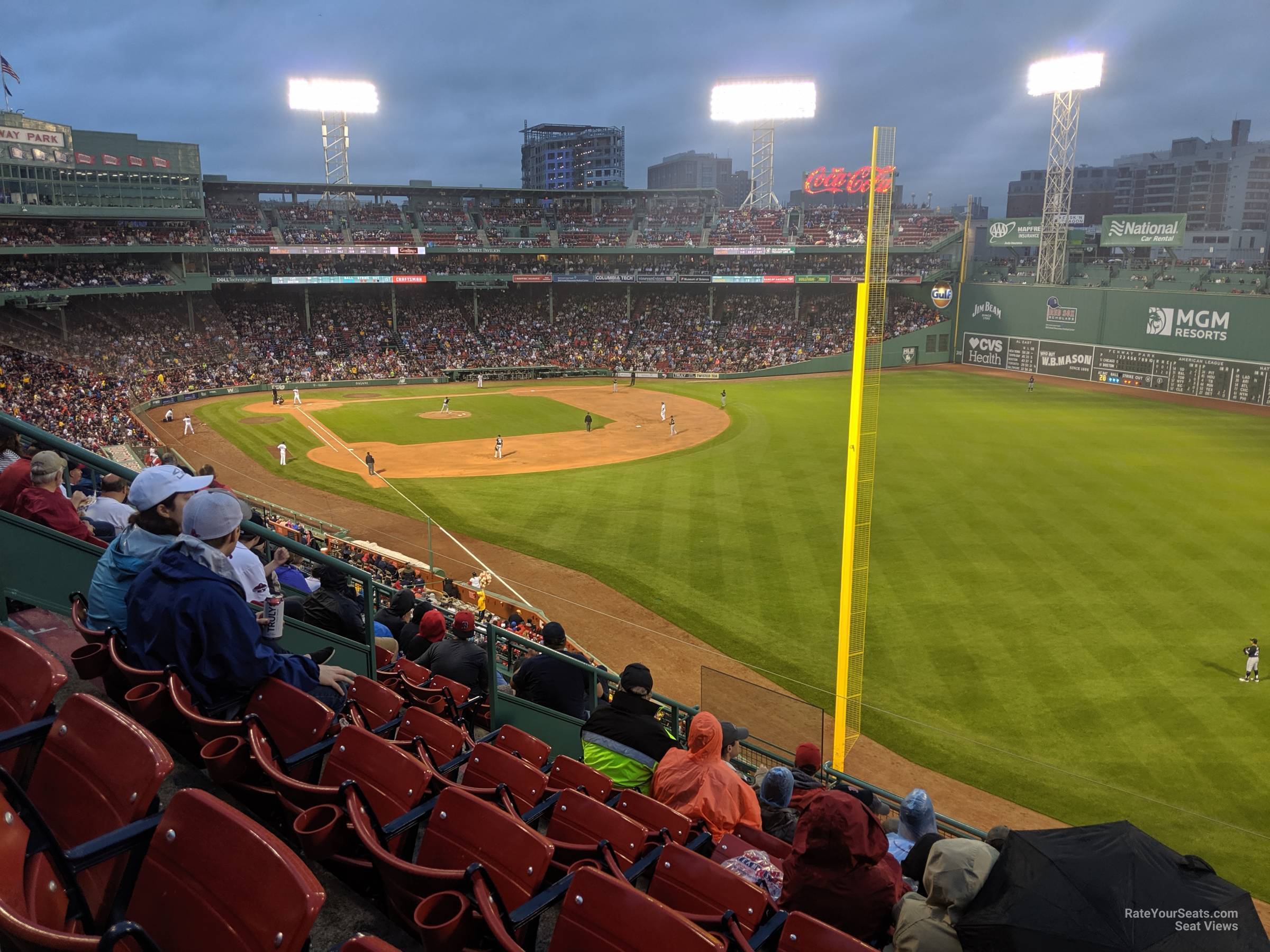 roof box 35 seat view  for baseball - fenway park