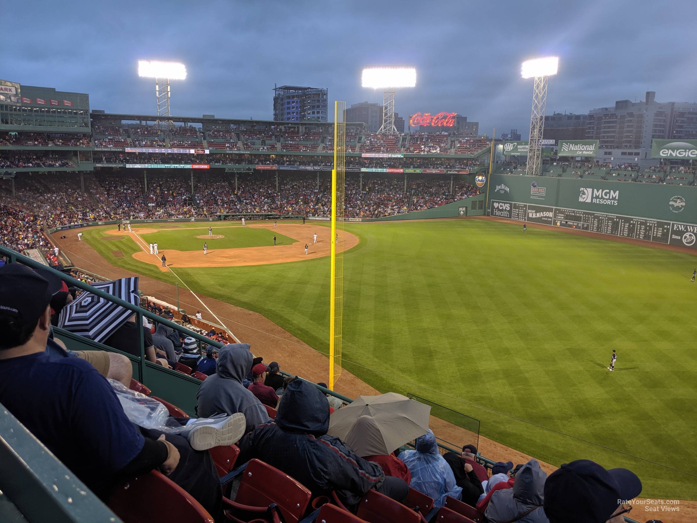 roof box 39 seat view  for baseball - fenway park