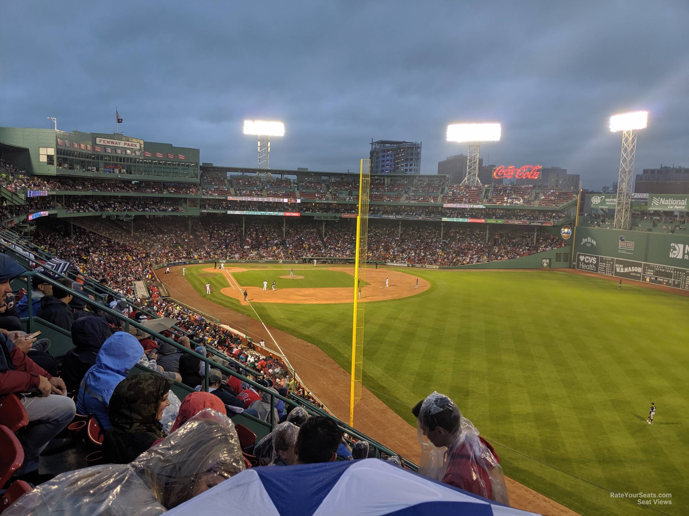 roof box 41 seat view  for baseball - fenway park