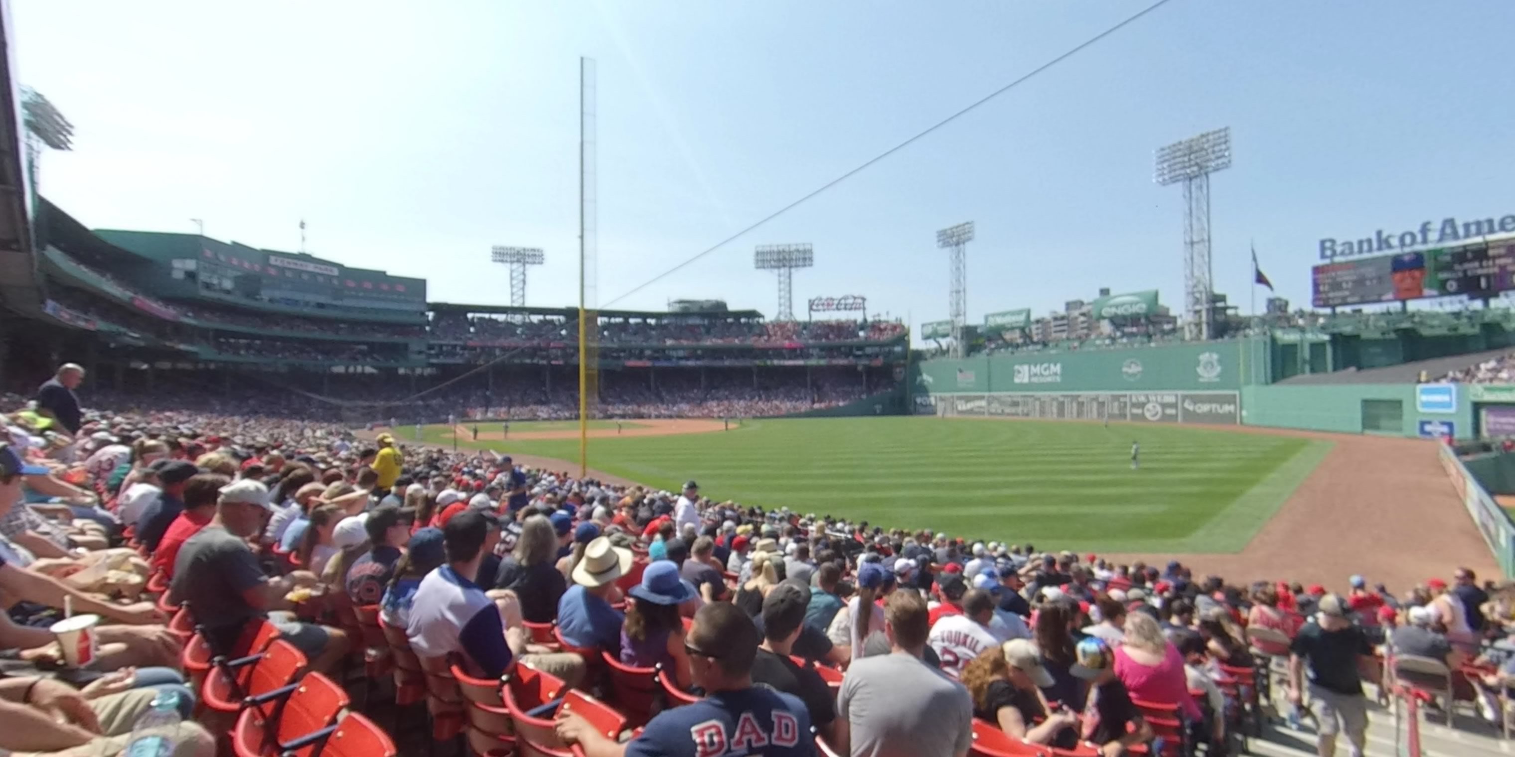 right field box 90 panoramic seat view  for baseball - fenway park