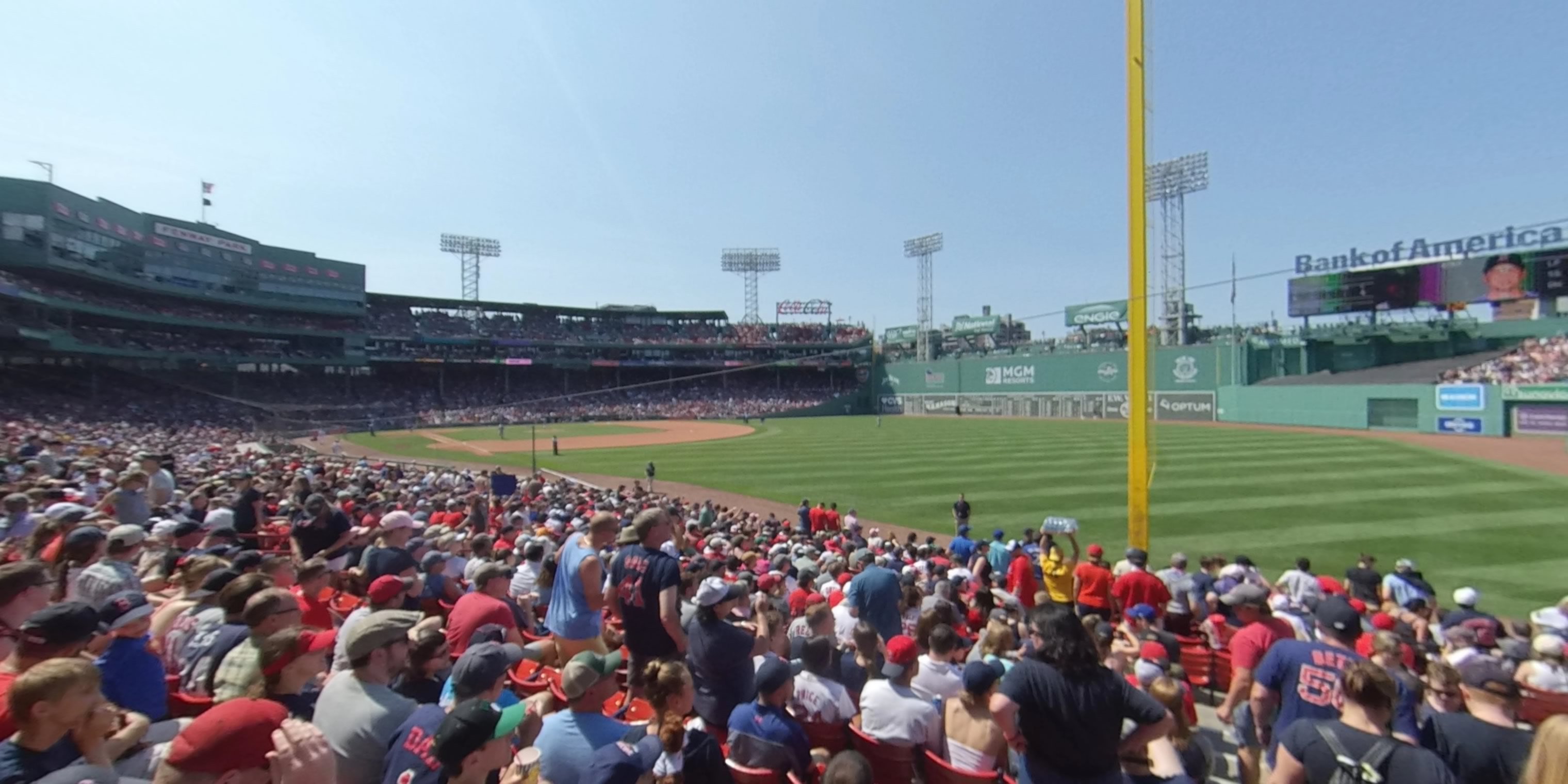 right field box 92 panoramic seat view  for baseball - fenway park