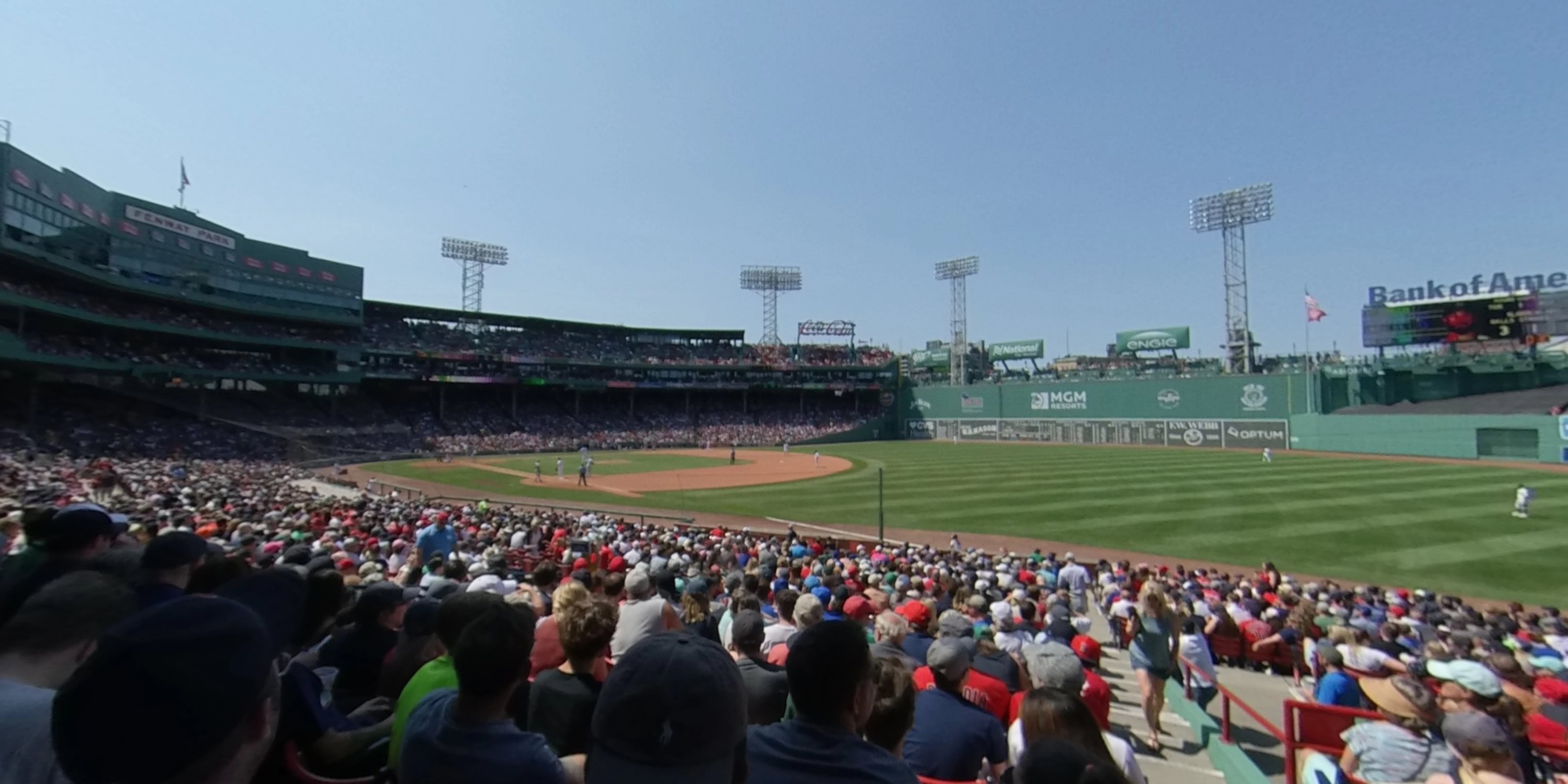 right field box 97 panoramic seat view  for baseball - fenway park