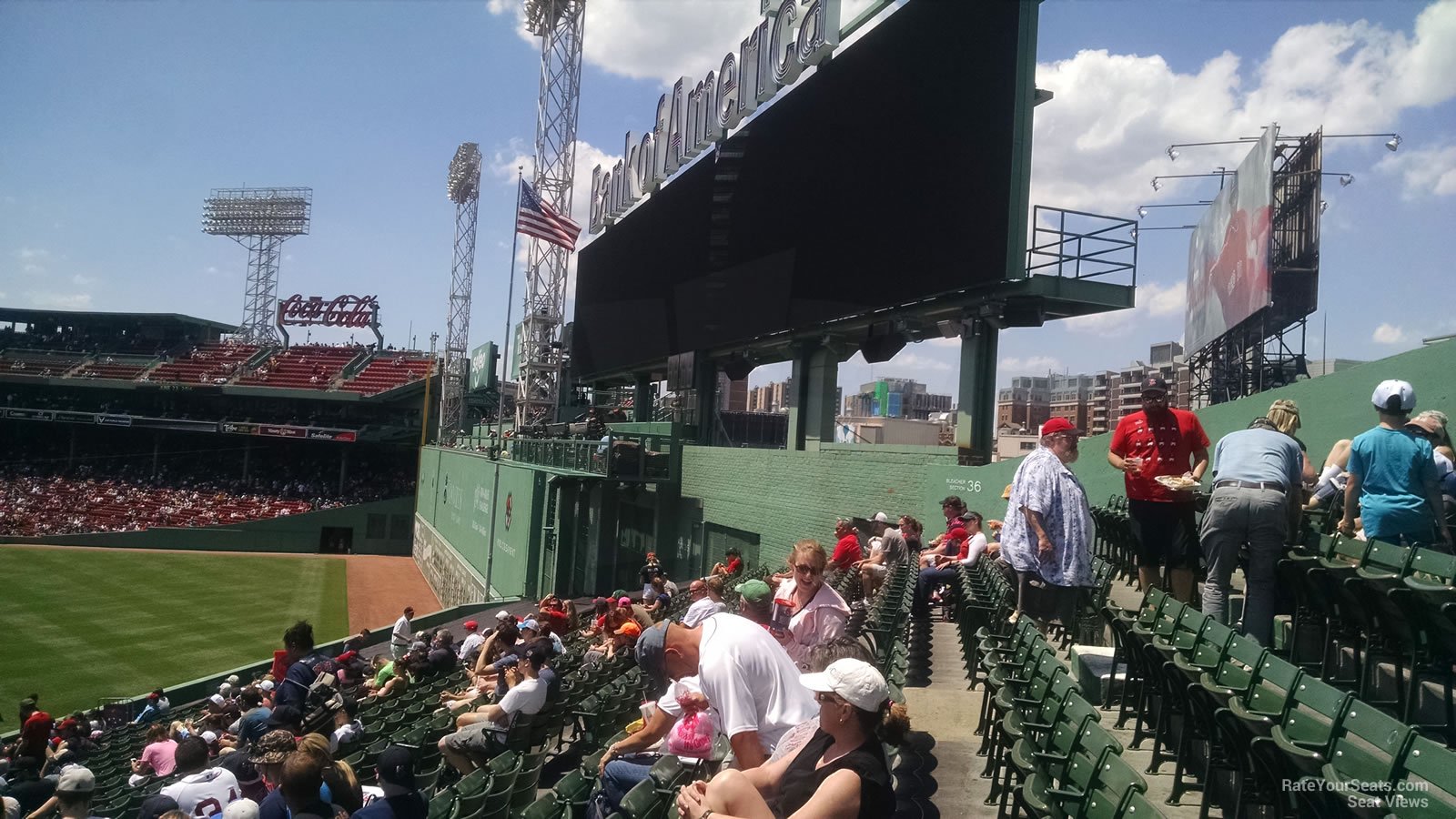 scoreboard view from Bleachers 37