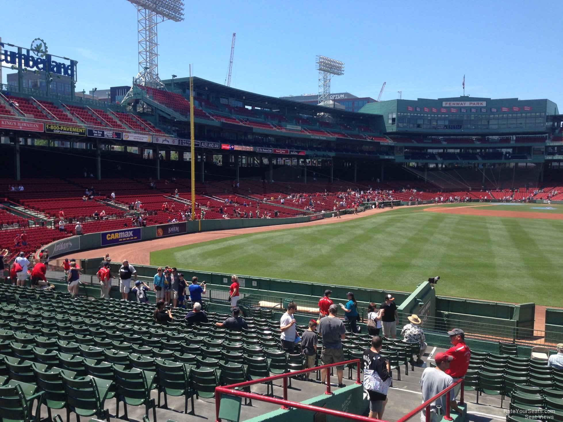 Fenway Park Bleacher Seating Chart