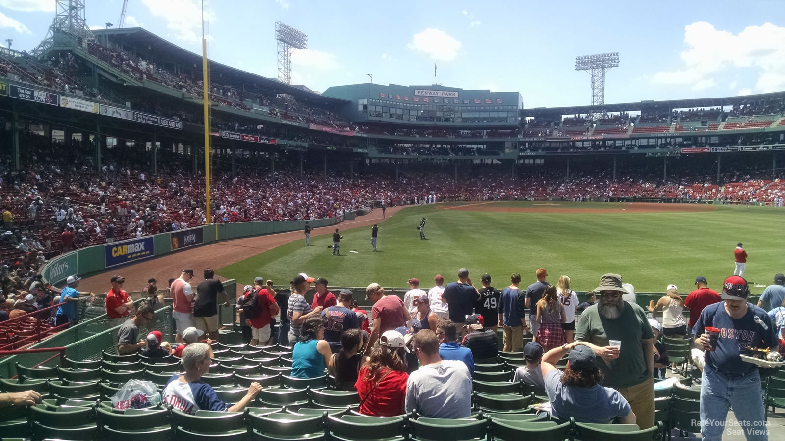 Fenway Park Bleacher Seating Chart