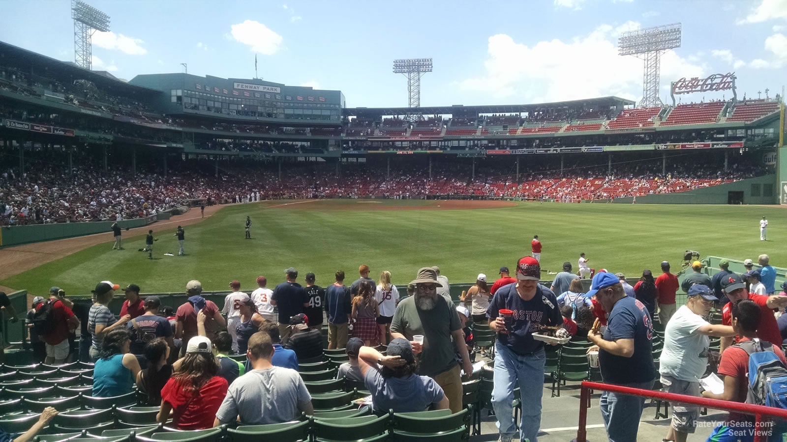 bleachers 43, row 15 seat view  for baseball - fenway park