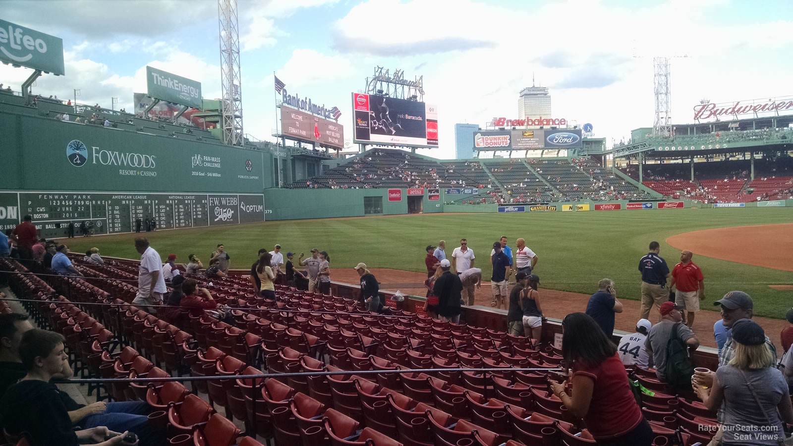 Field Box 71 at Fenway Park
