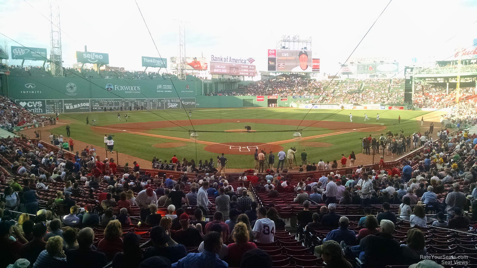 grandstand 20, row 1 seat view  for baseball - fenway park