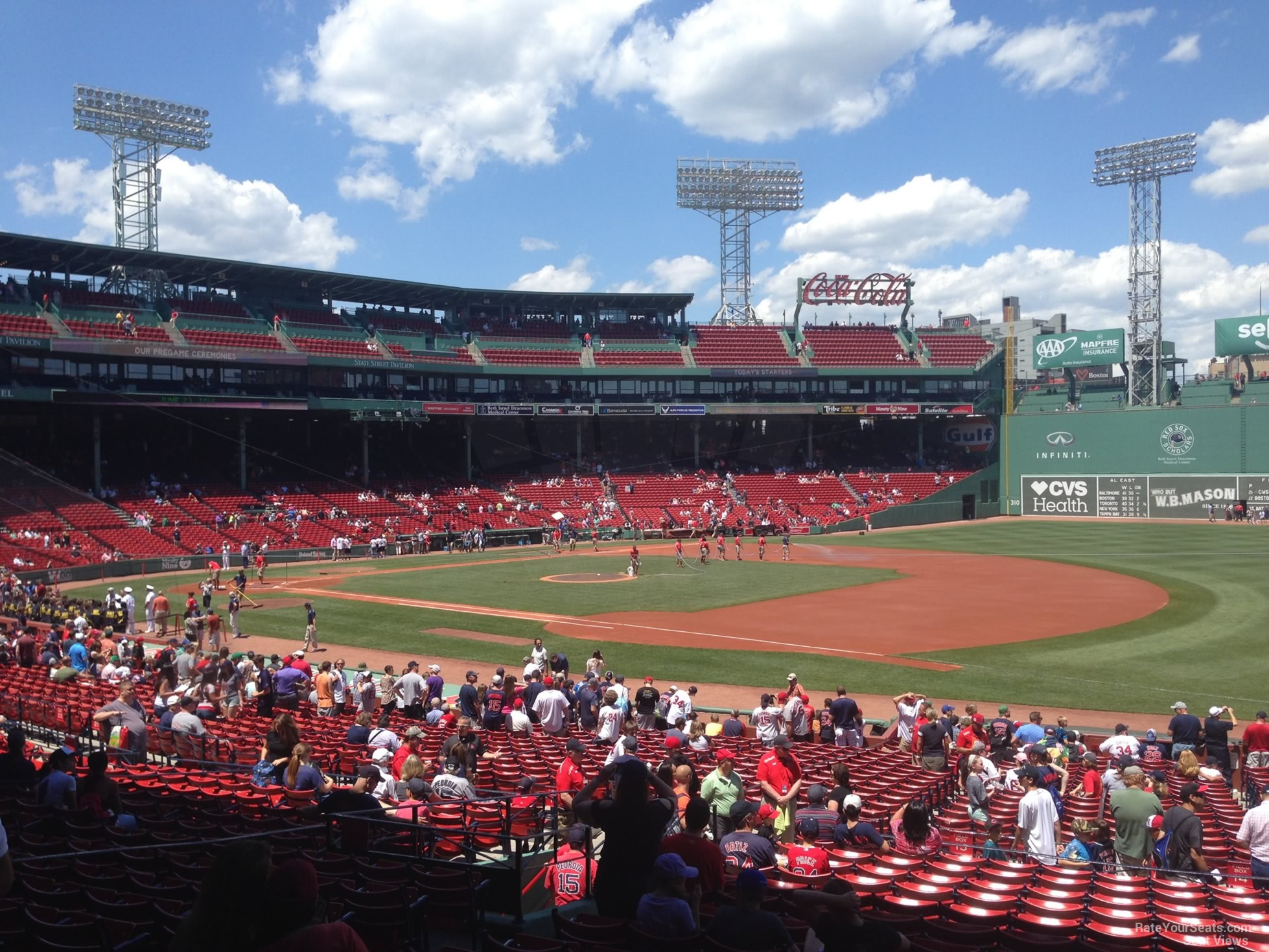 loge box 102, row rr seat view  for baseball - fenway park