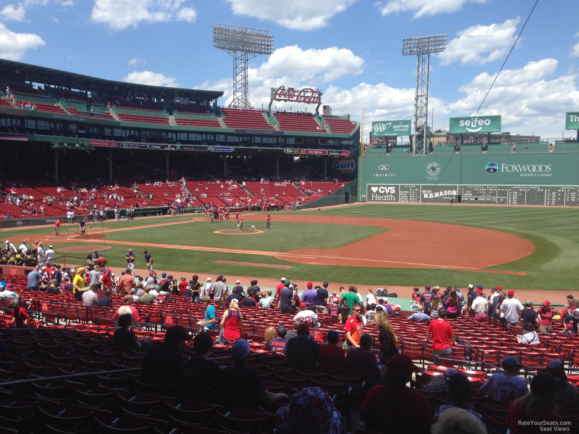 loge box 108, row rr seat view  for baseball - fenway park