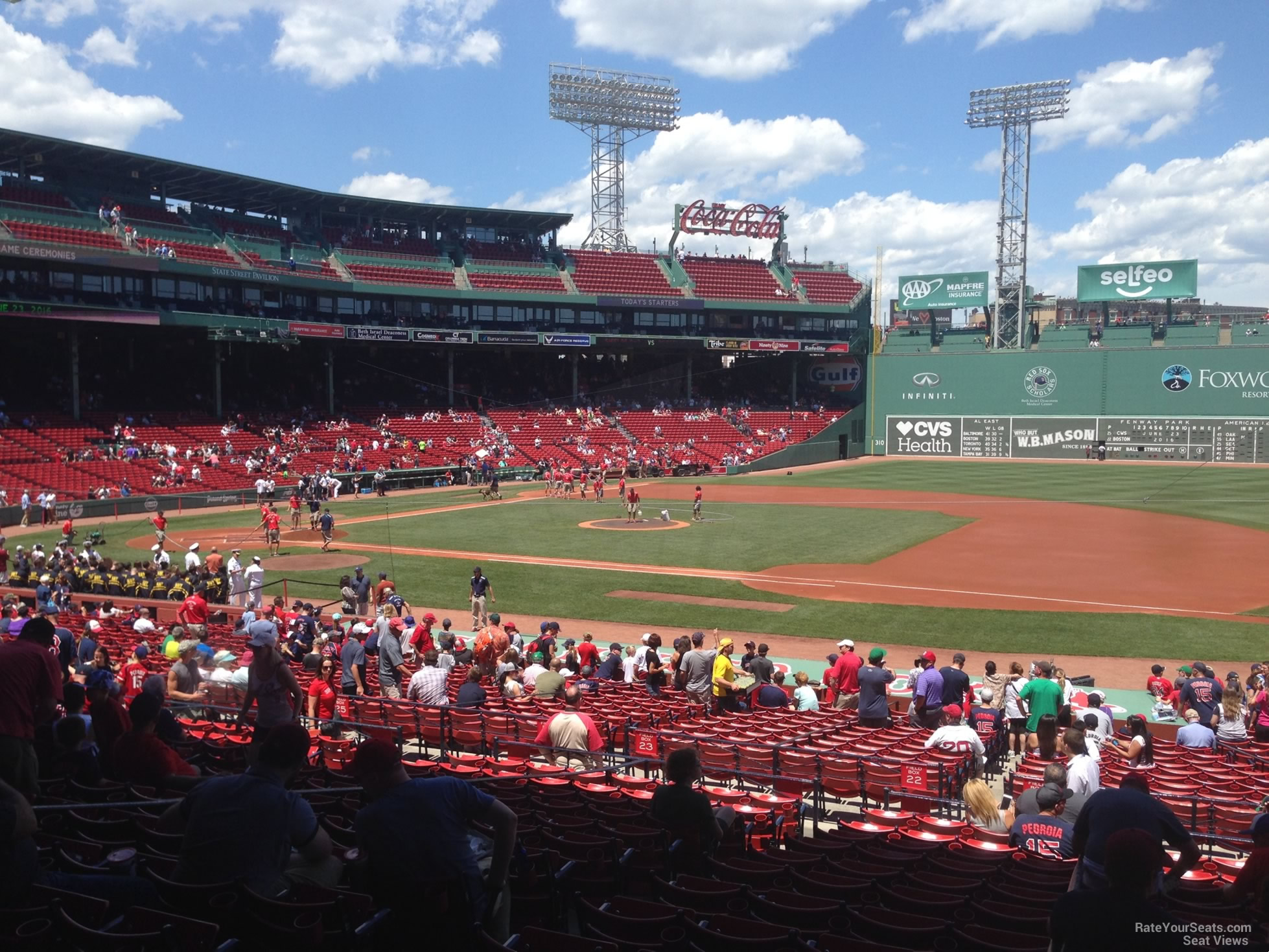 loge box 109, row rr seat view  for baseball - fenway park