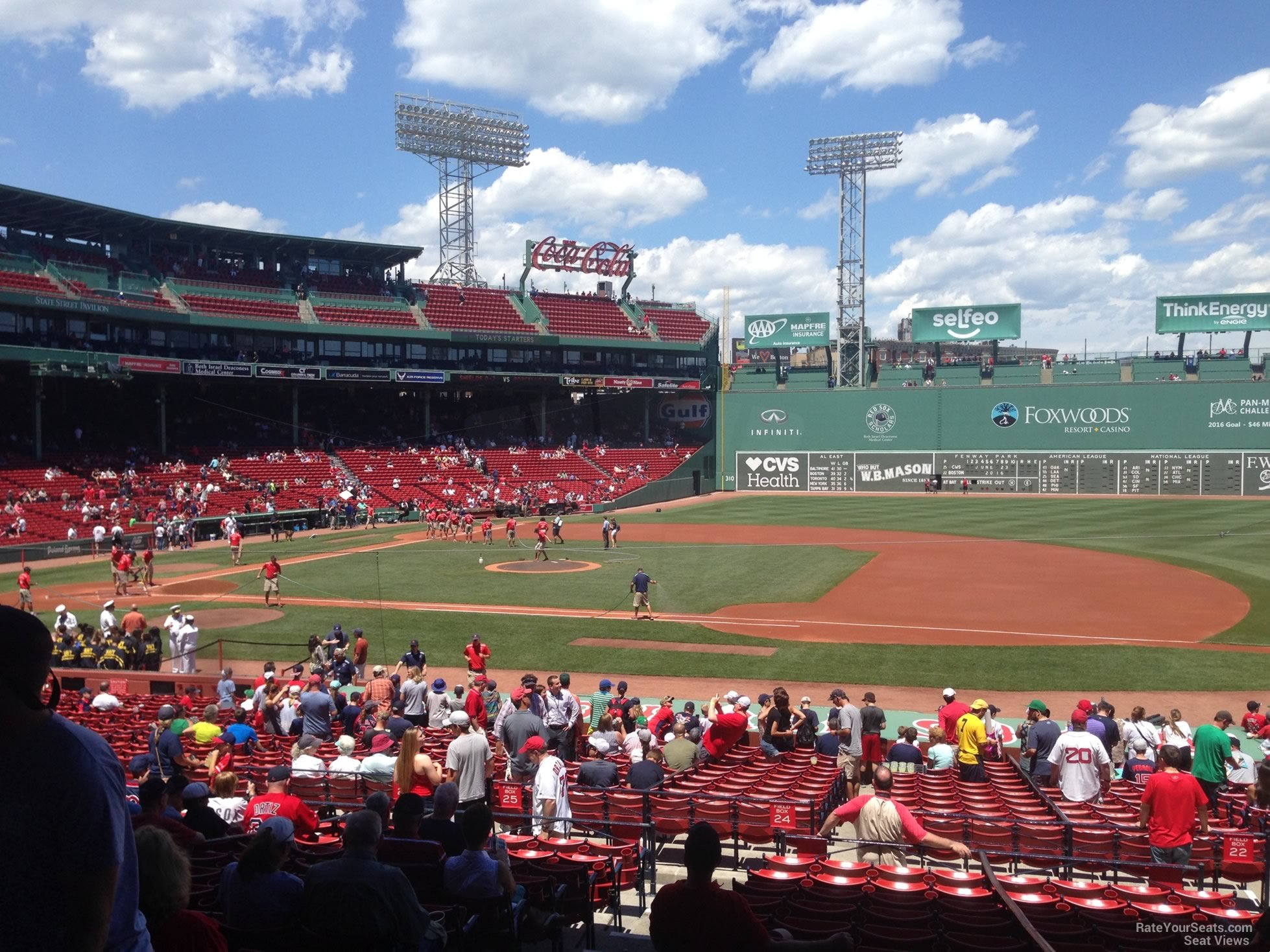 loge box 111, row rr seat view  for baseball - fenway park