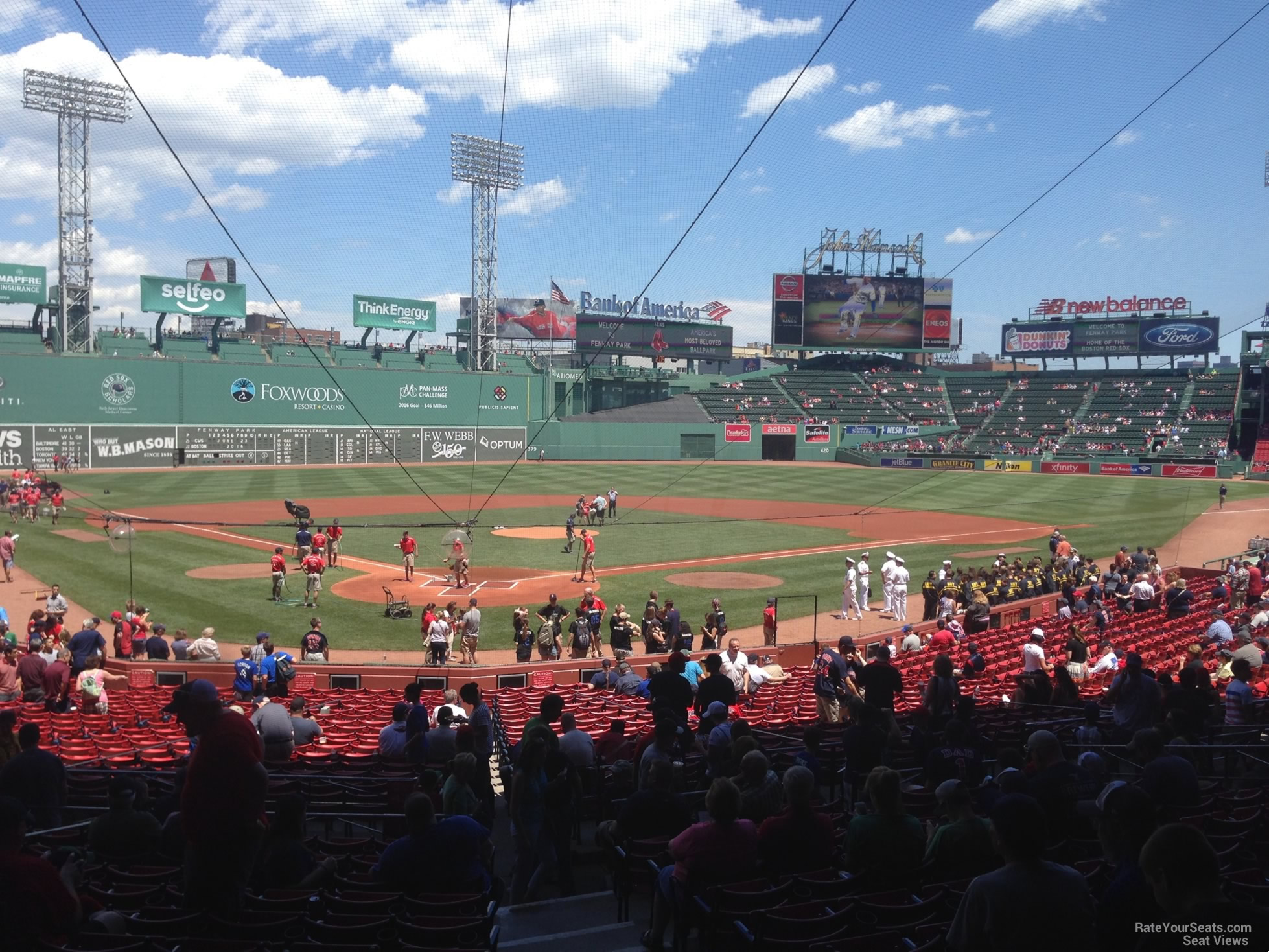 loge box 129, row mm seat view  for baseball - fenway park