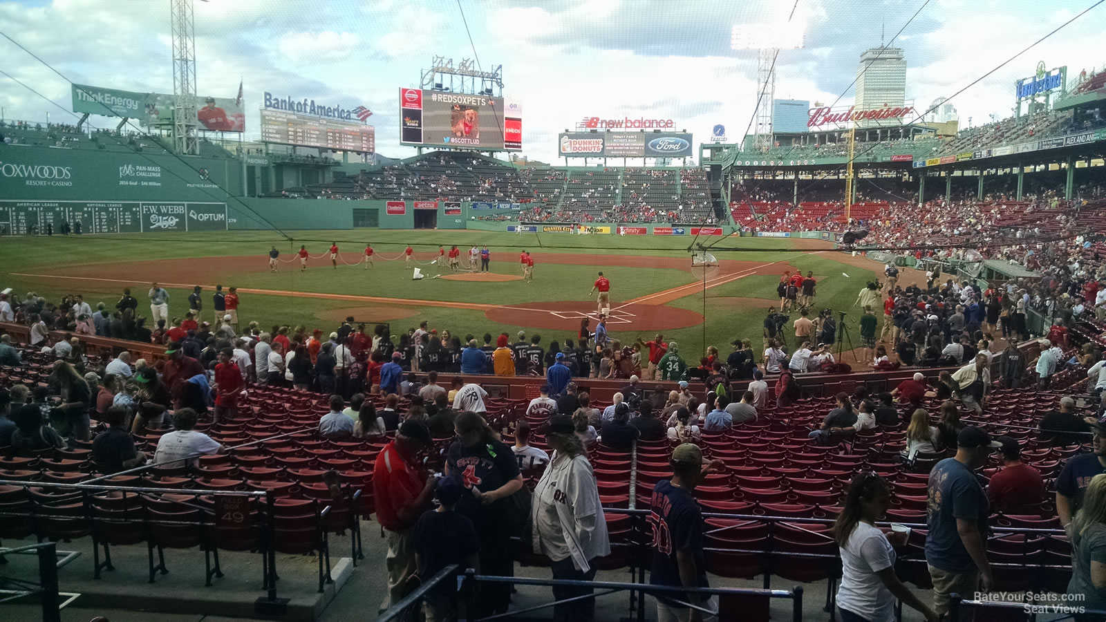 loge box 134, row ee seat view  for baseball - fenway park