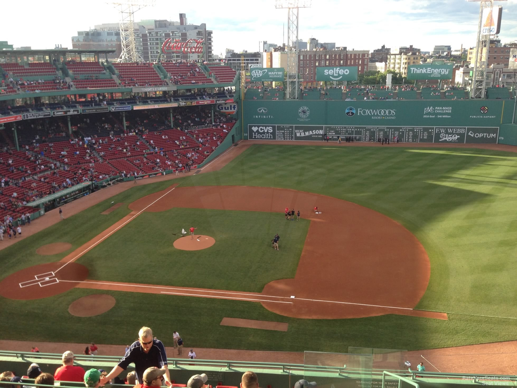 pavilion box 7, row e seat view  for baseball - fenway park