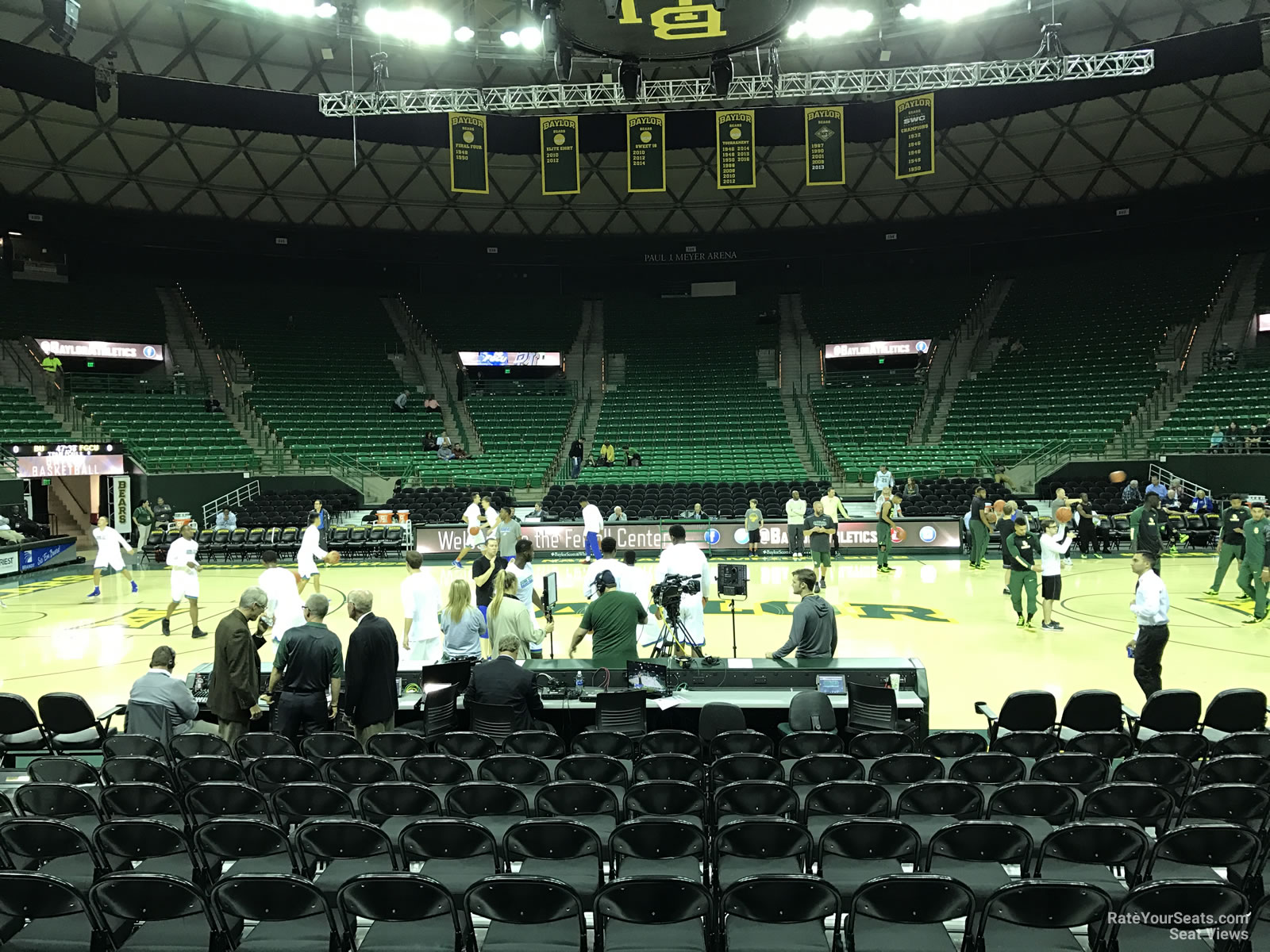 section 101, row g seat view  - ferrell center