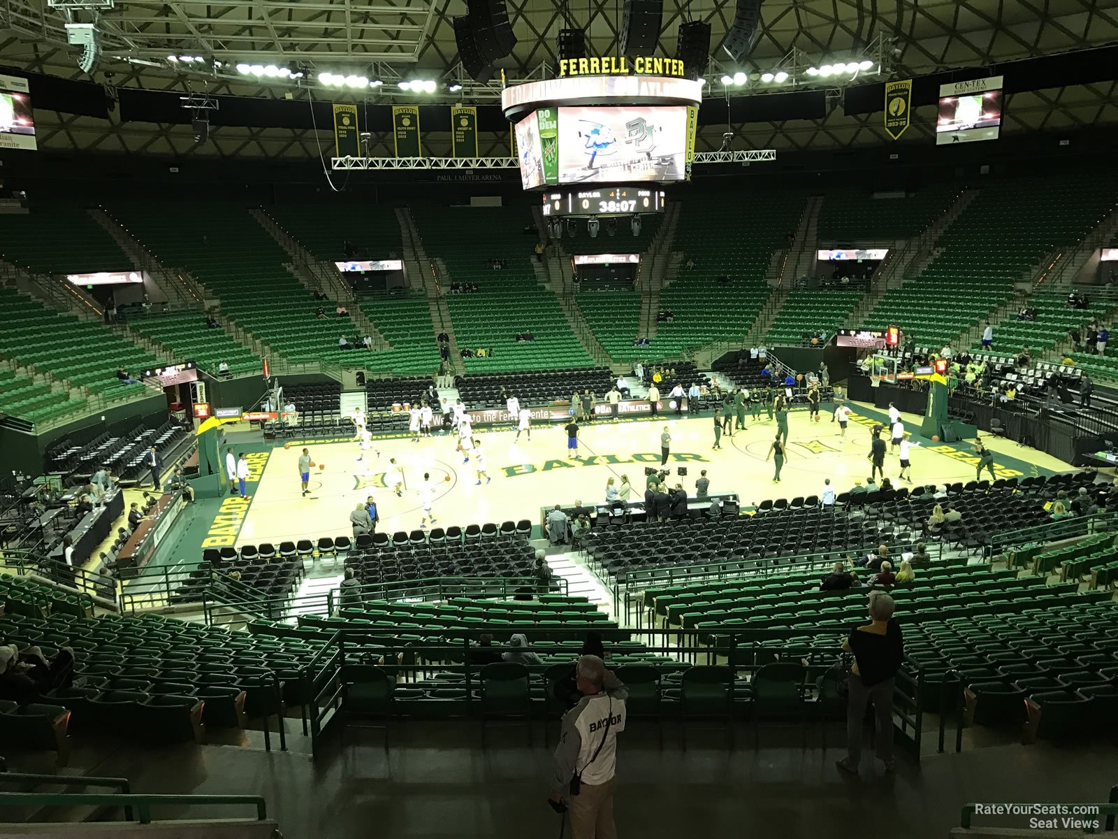 section 102, row 24 seat view  - ferrell center