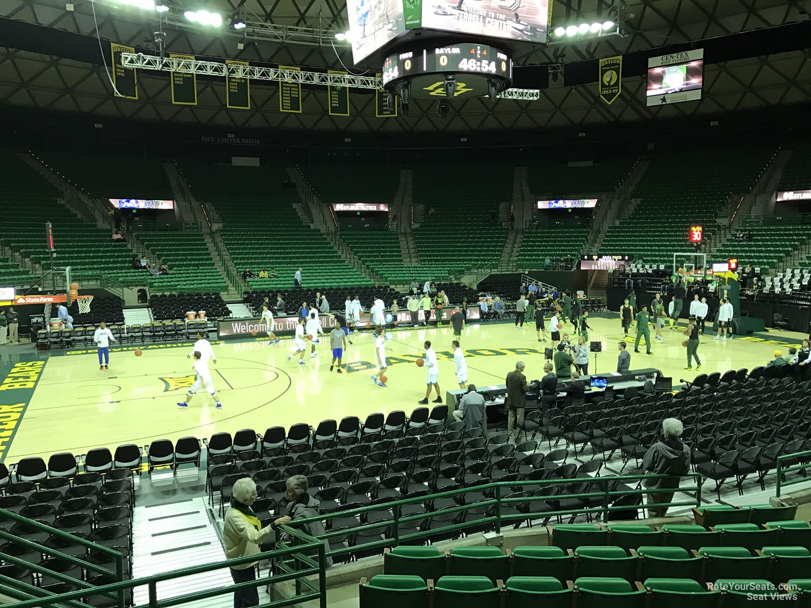 section 103, row 10 seat view  - ferrell center