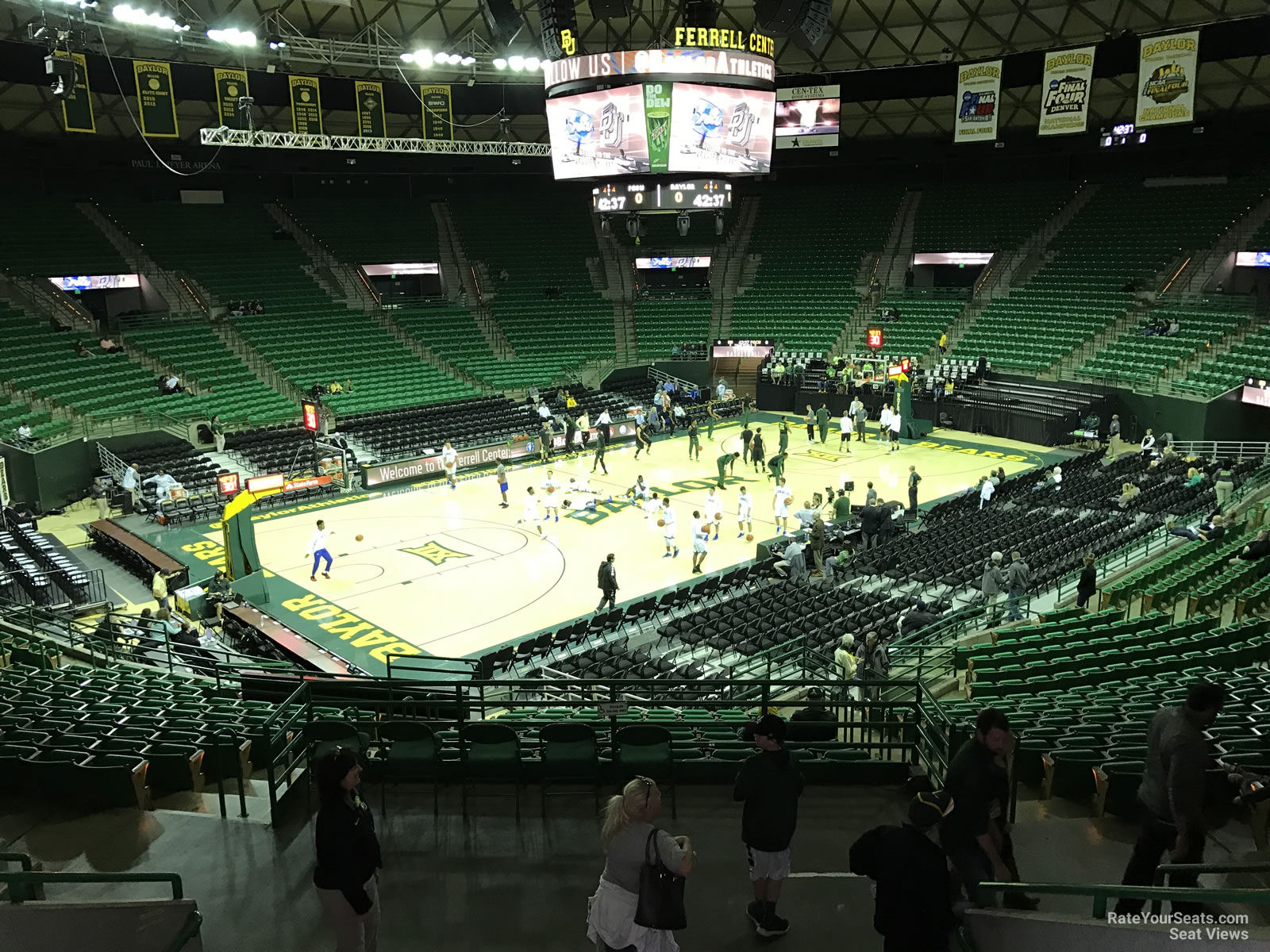section 104, row 24 seat view  - ferrell center