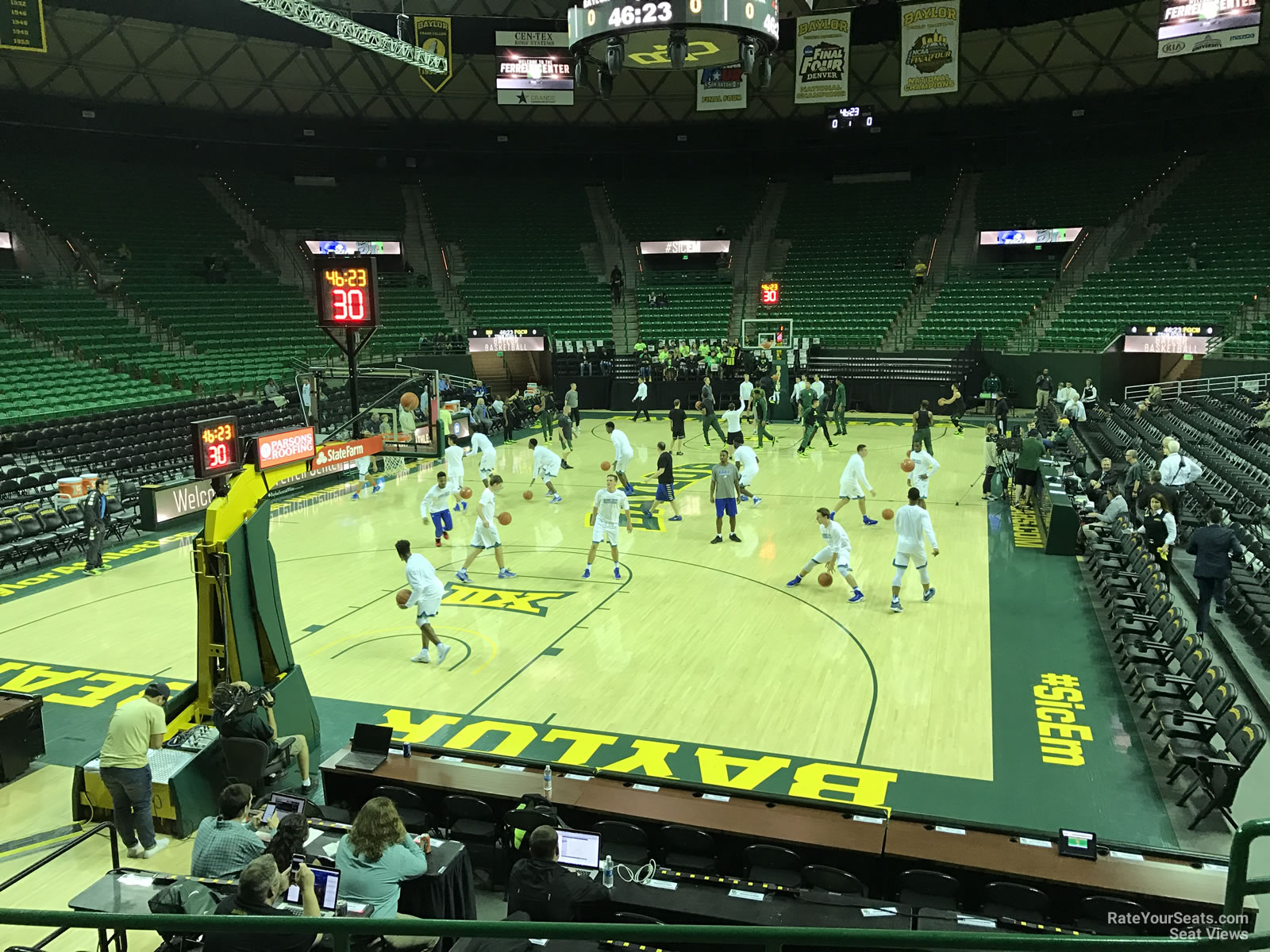 section 106, row 10 seat view  - ferrell center