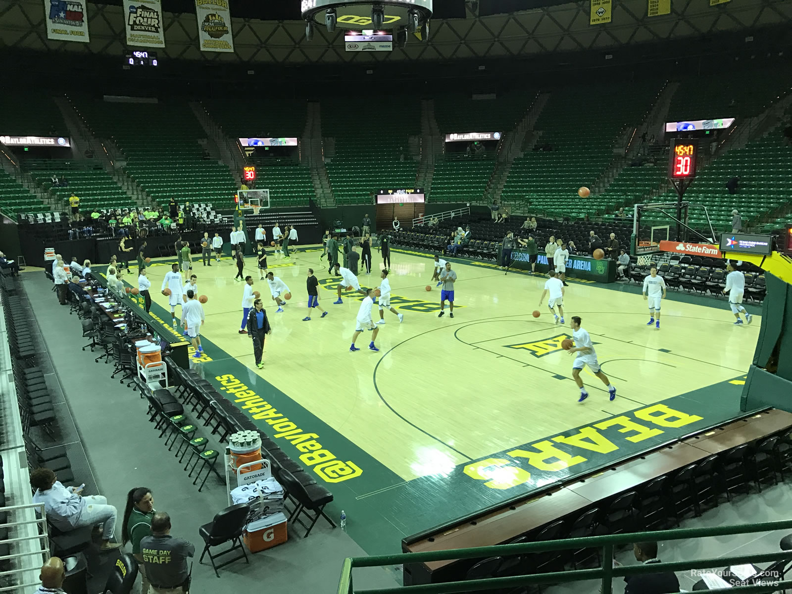 section 109, row 10 seat view  - ferrell center