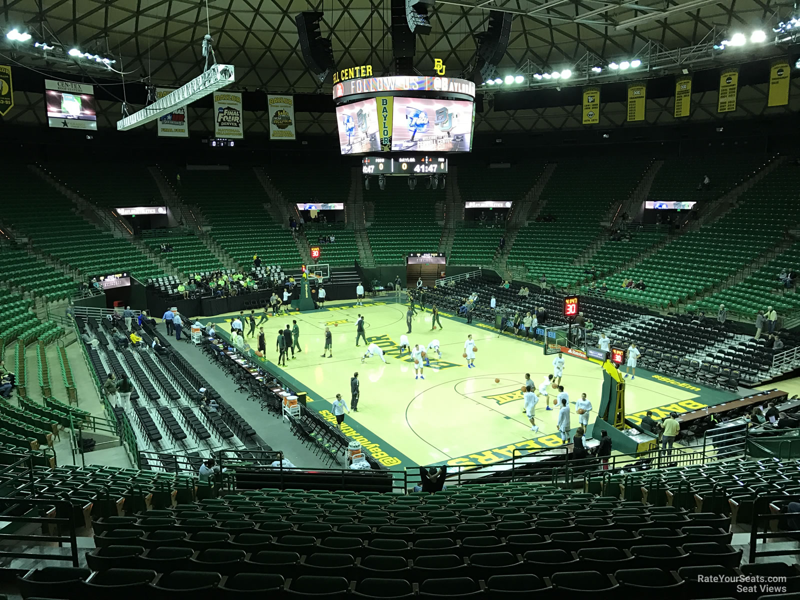 ferrell center section 109 rateyourseats com ferrell center waco seating chart