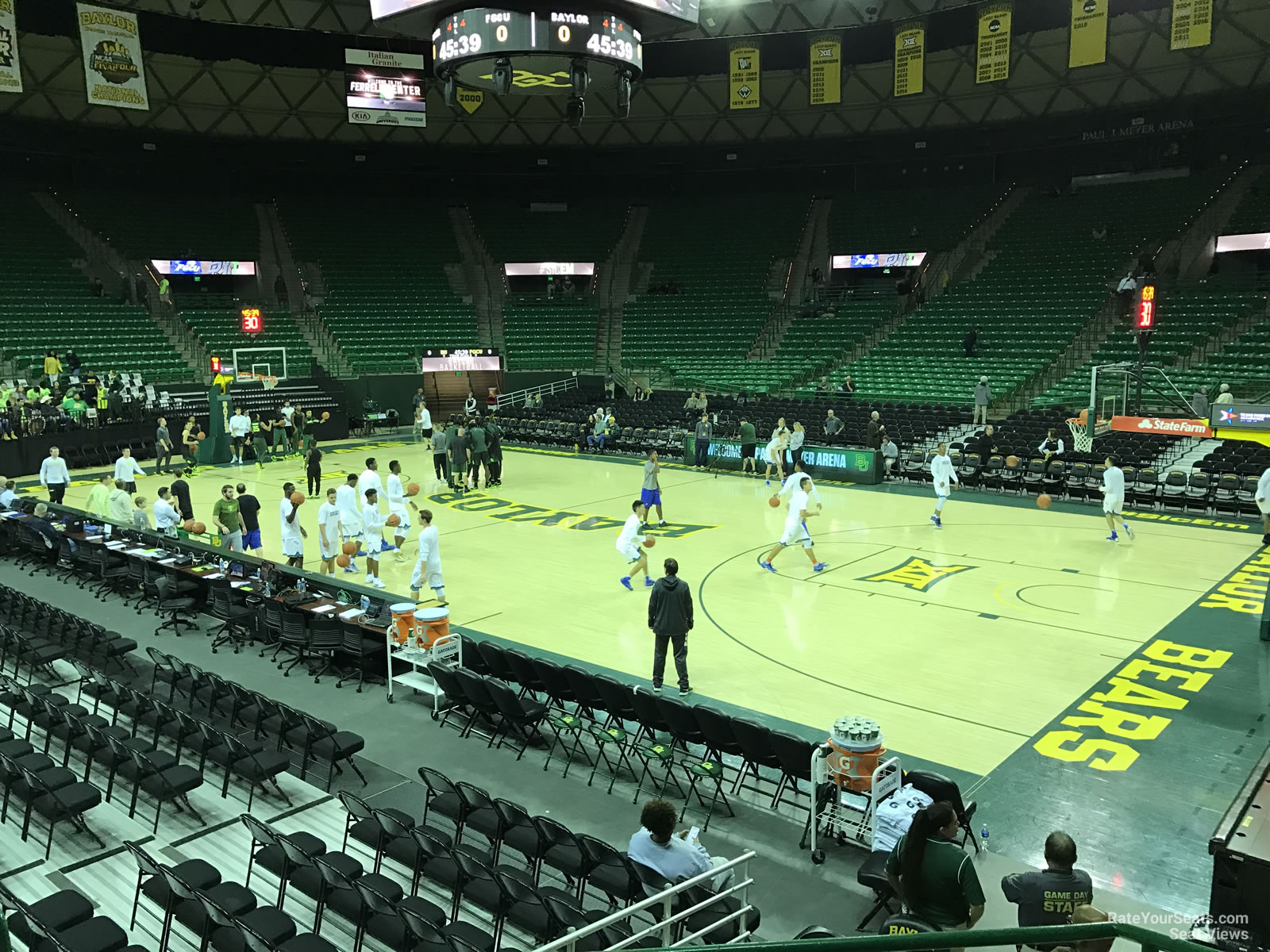 section 110, row 10 seat view  - ferrell center