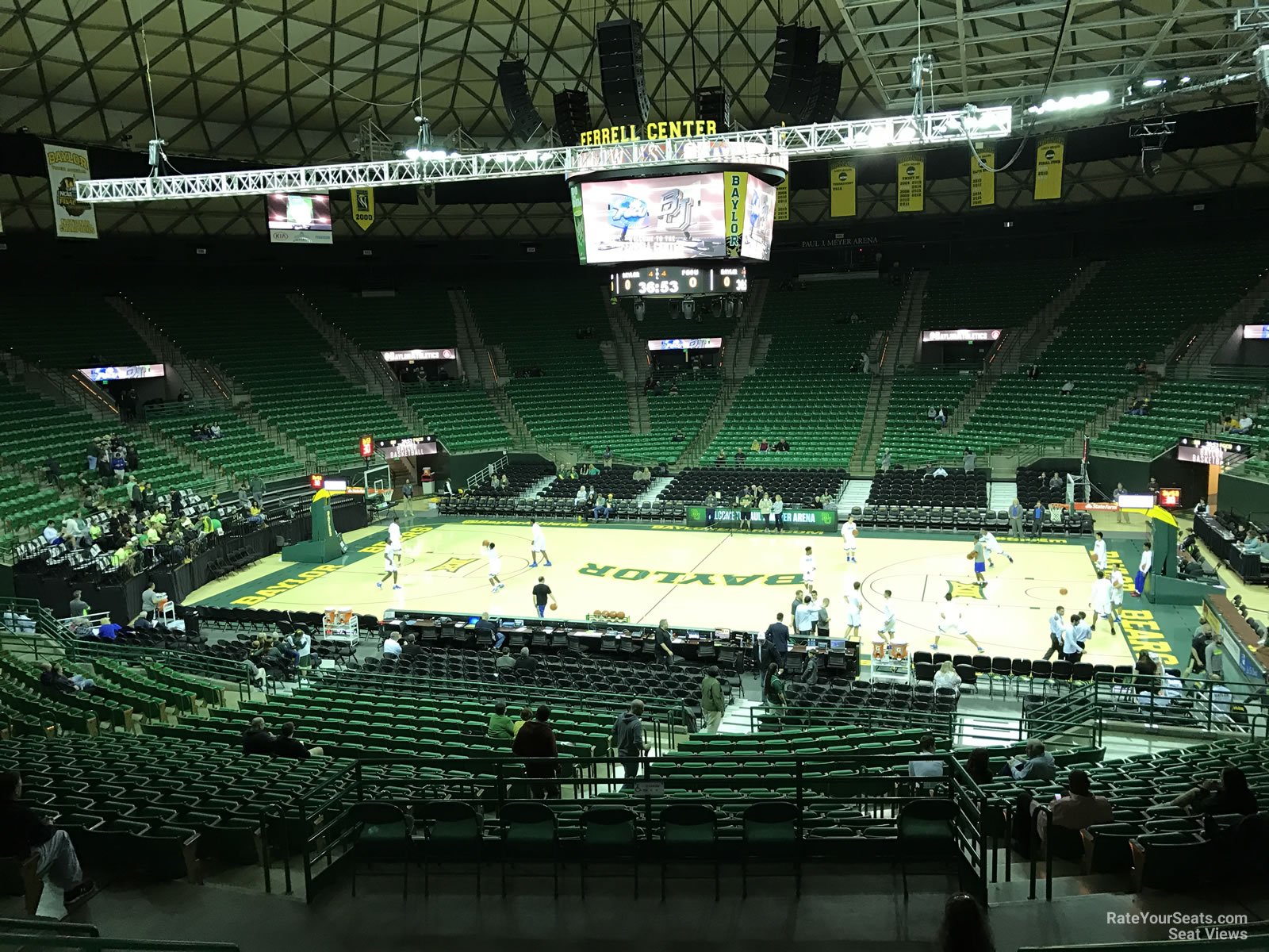 section 112, row 24 seat view  - ferrell center