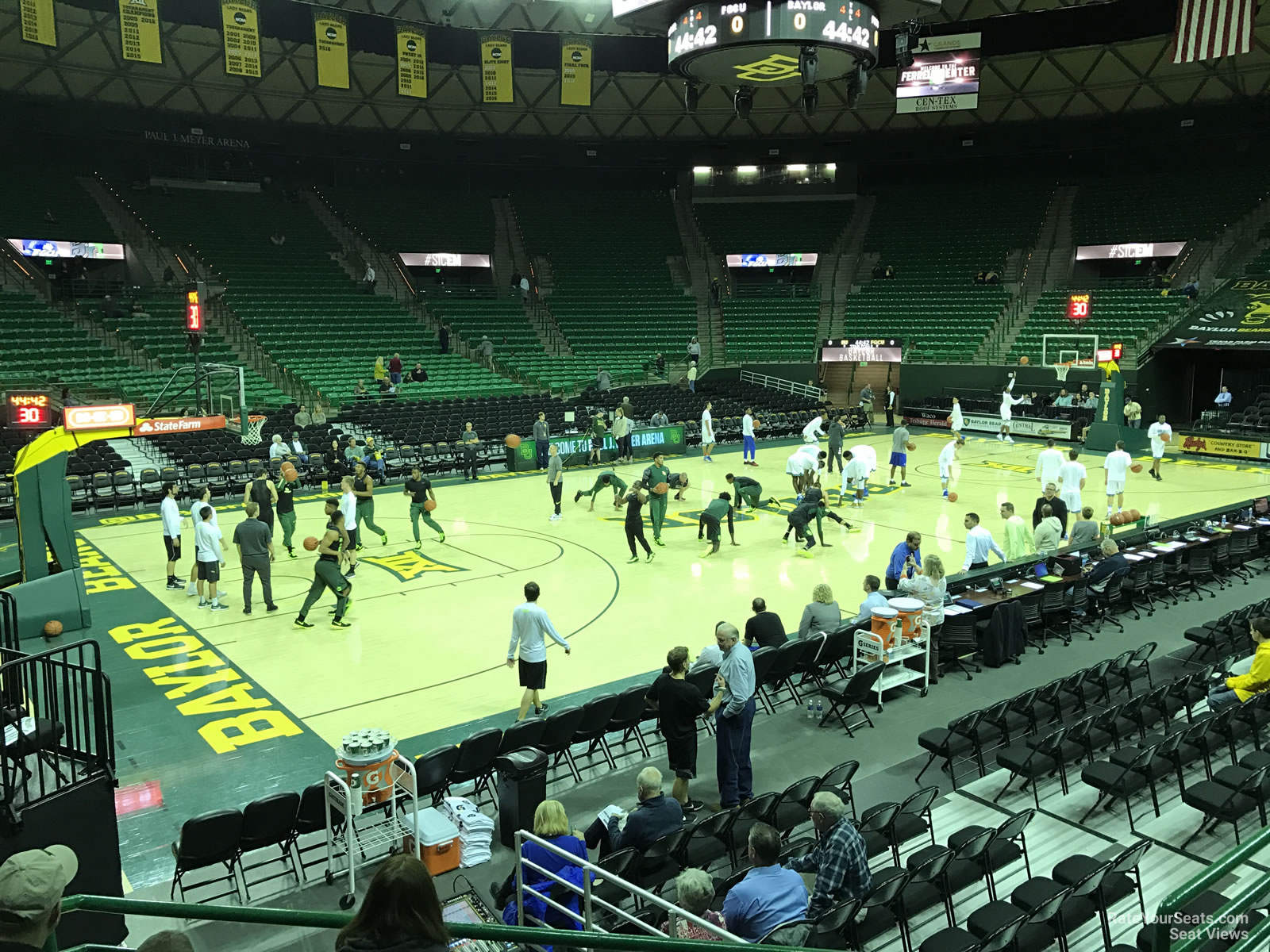 section 116, row 10 seat view  - ferrell center