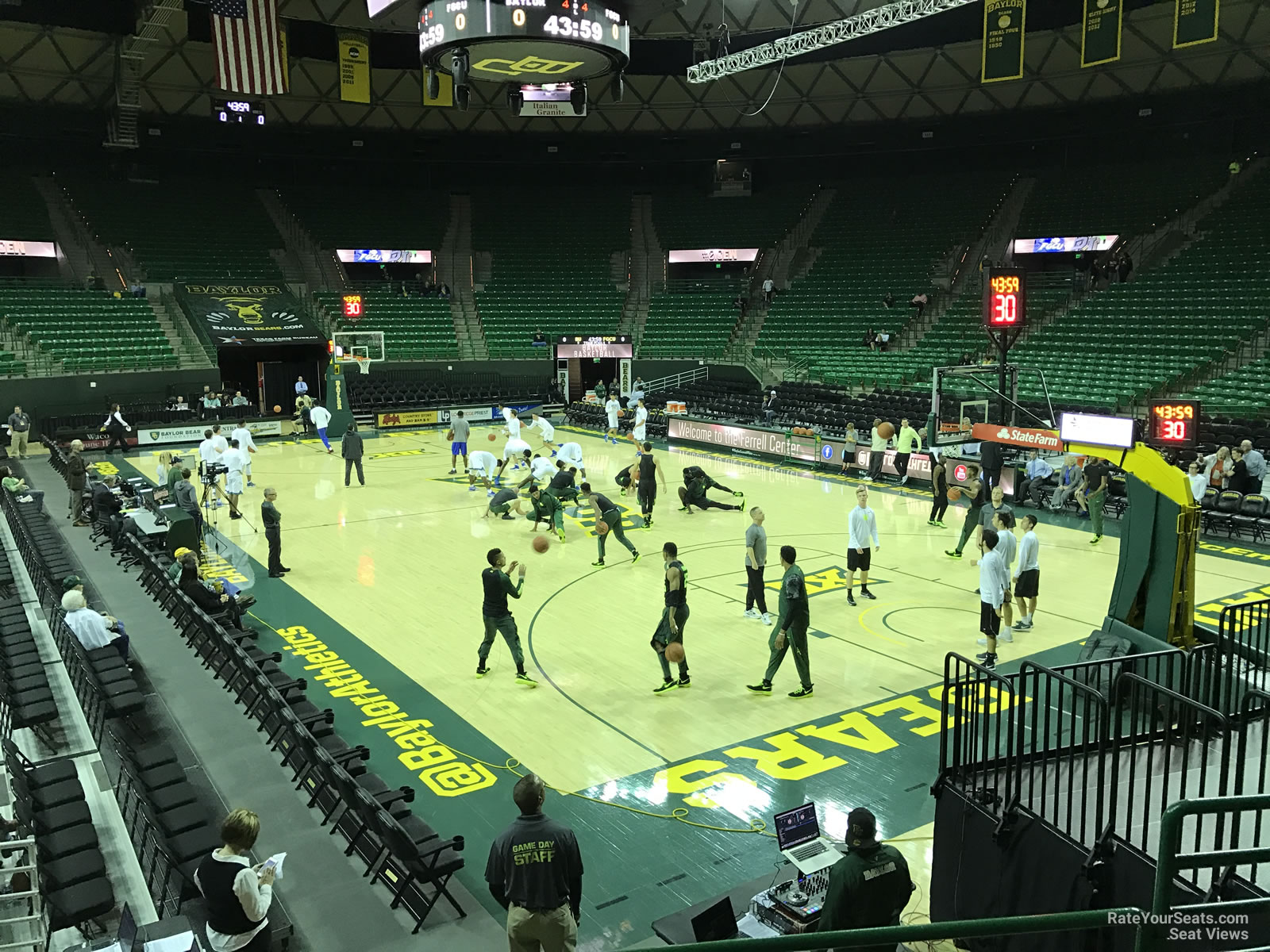 section 121, row 10 seat view  - ferrell center