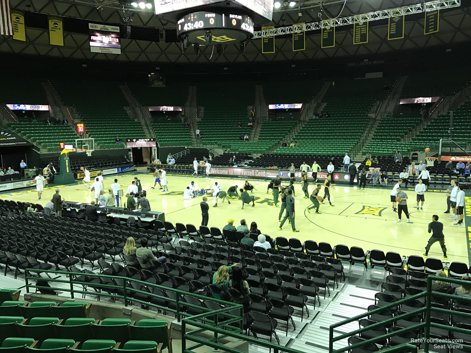 section 123, row 10 seat view  - ferrell center
