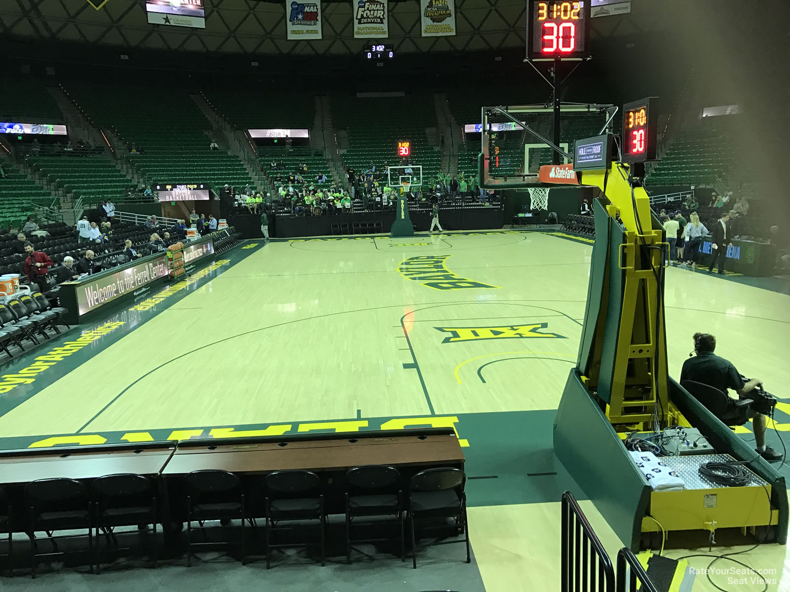 north bleachers seat view  - ferrell center