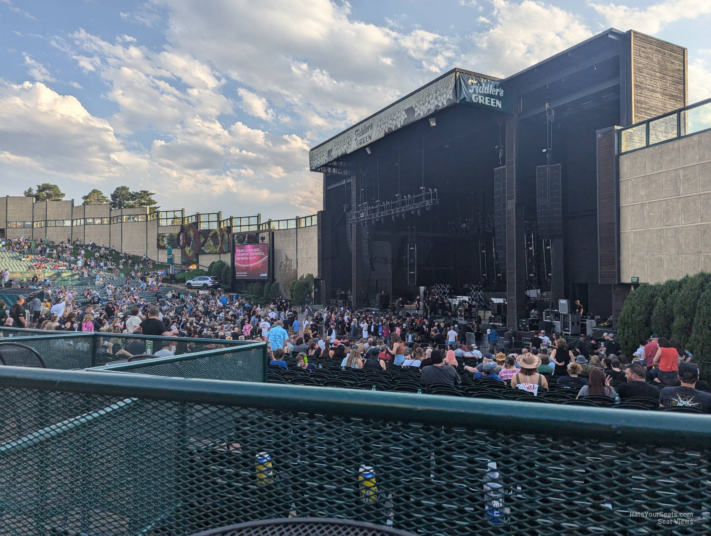 vip box seats seat view  - fiddler's green amphitheatre