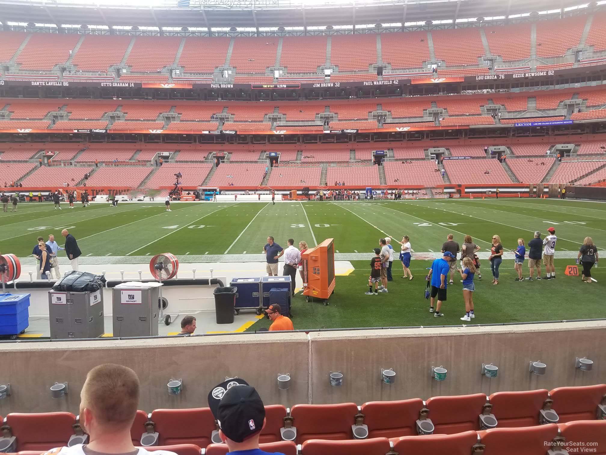 section 110, row 6 seat view  for football - huntington bank field