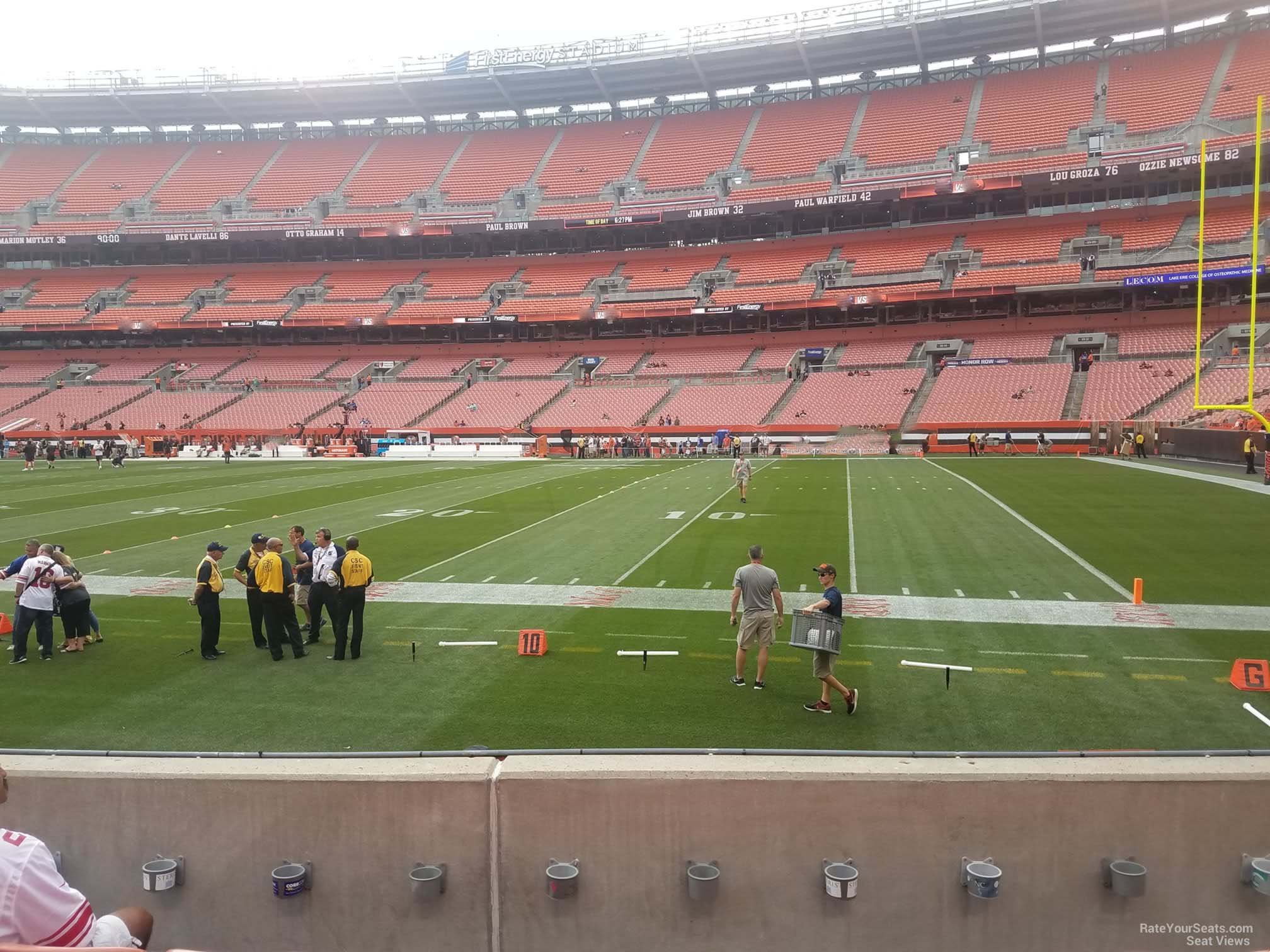 section 112, row 6 seat view  for football - huntington bank field