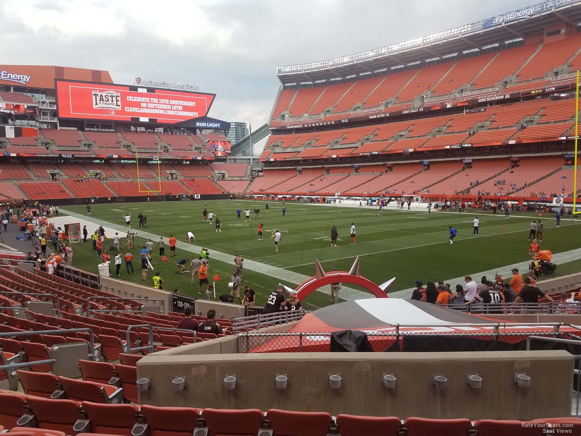 section 141, row 17 seat view  - cleveland browns stadium