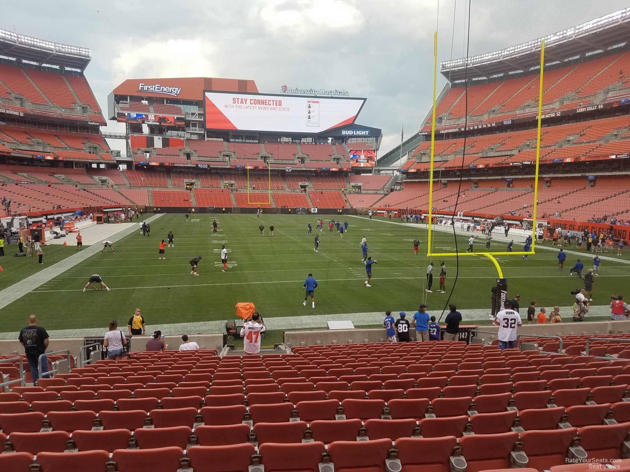 section 146, row 17 seat view  - cleveland browns stadium