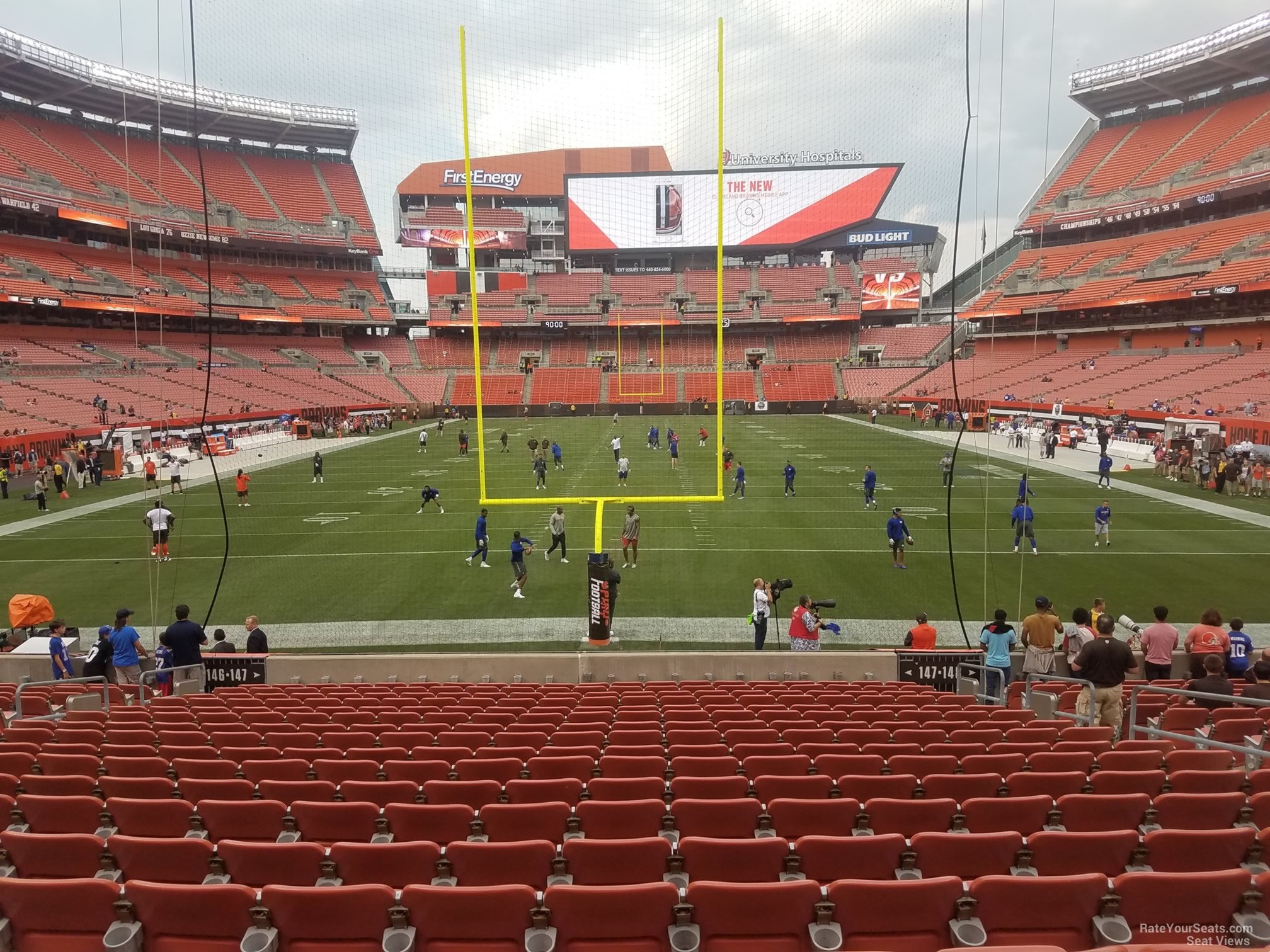 section 147, row 17 seat view  - cleveland browns stadium