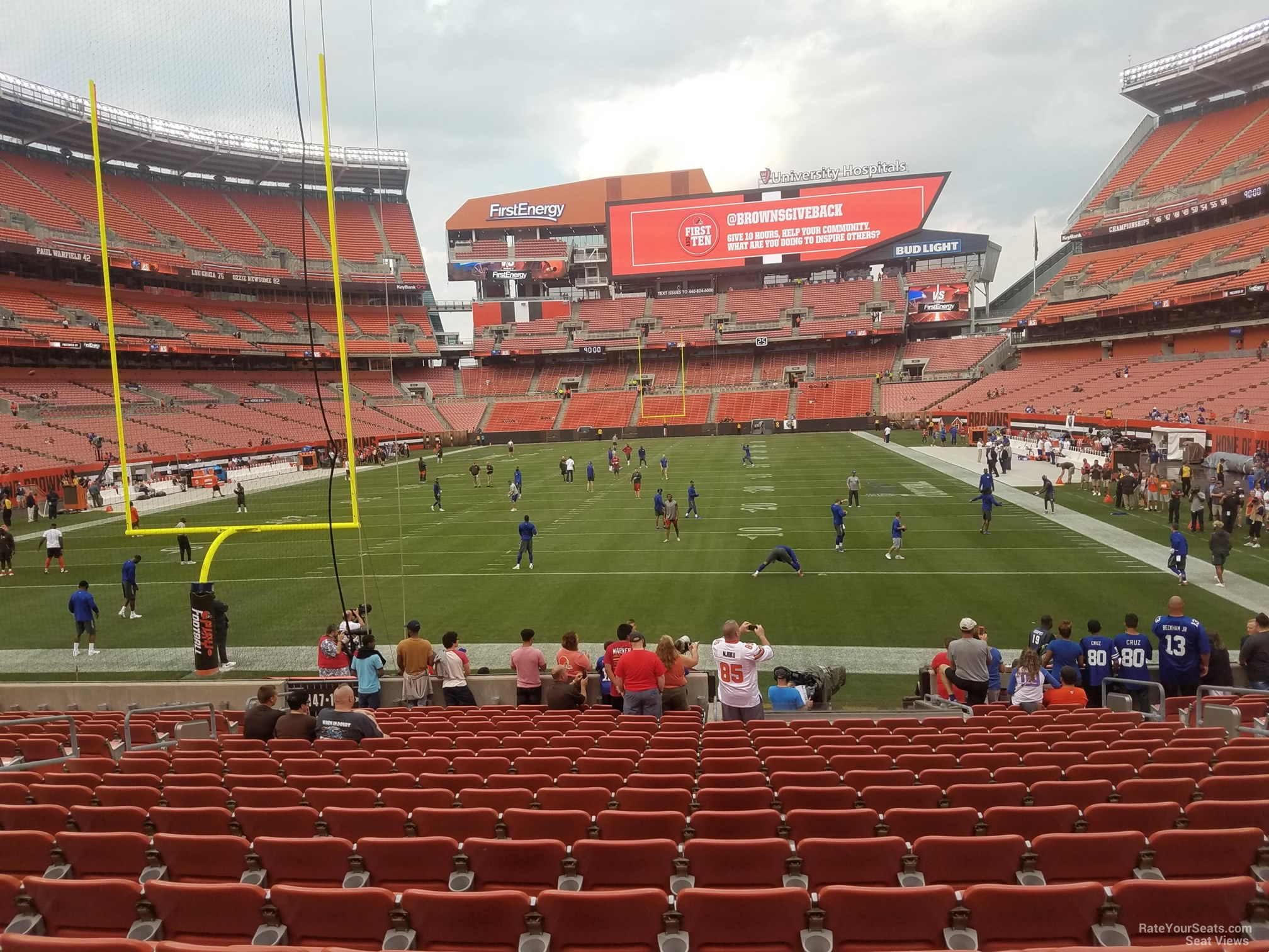 section 148, row 17 seat view  - cleveland browns stadium