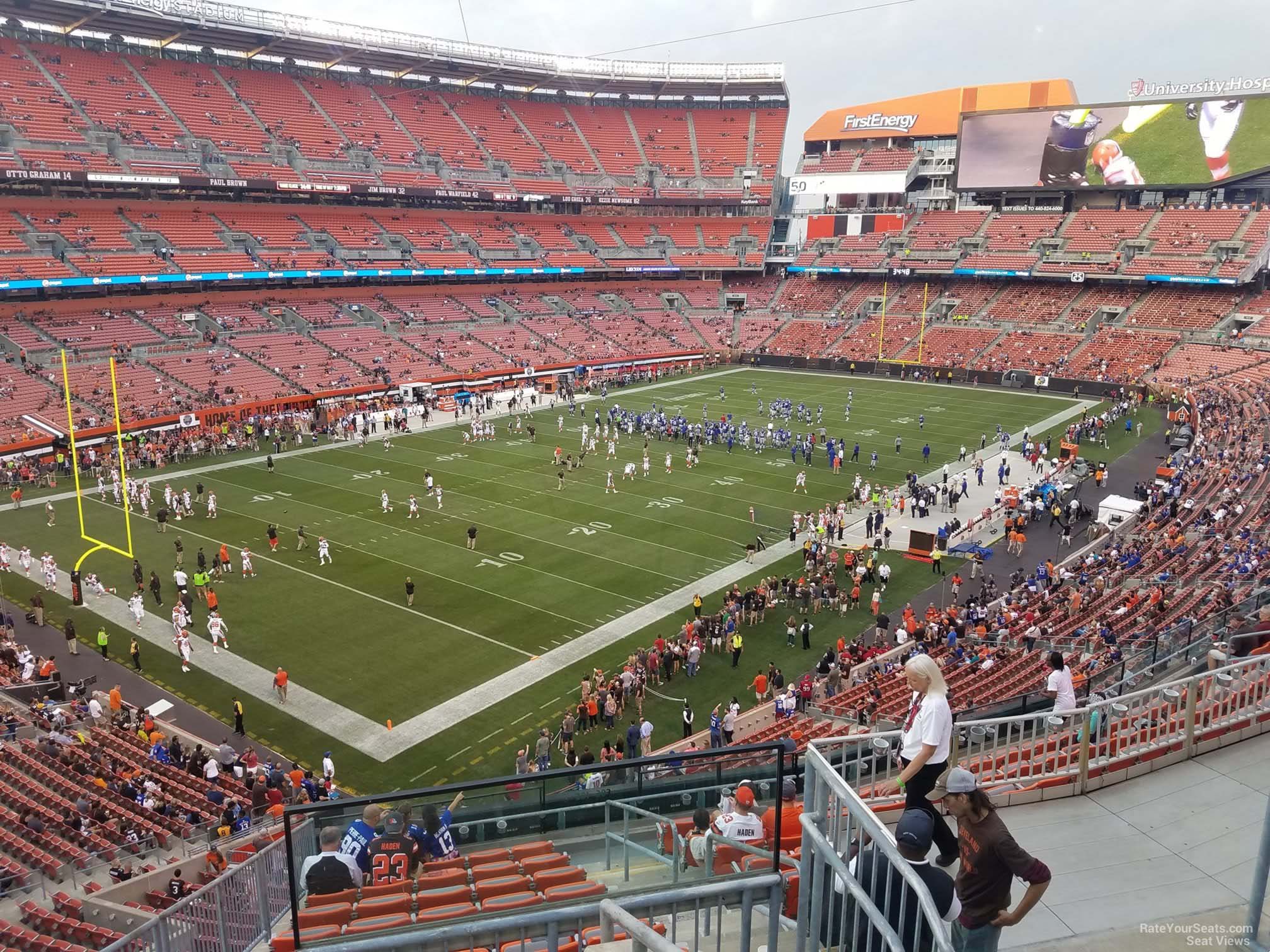 section 301, row 14 seat view  - cleveland browns stadium