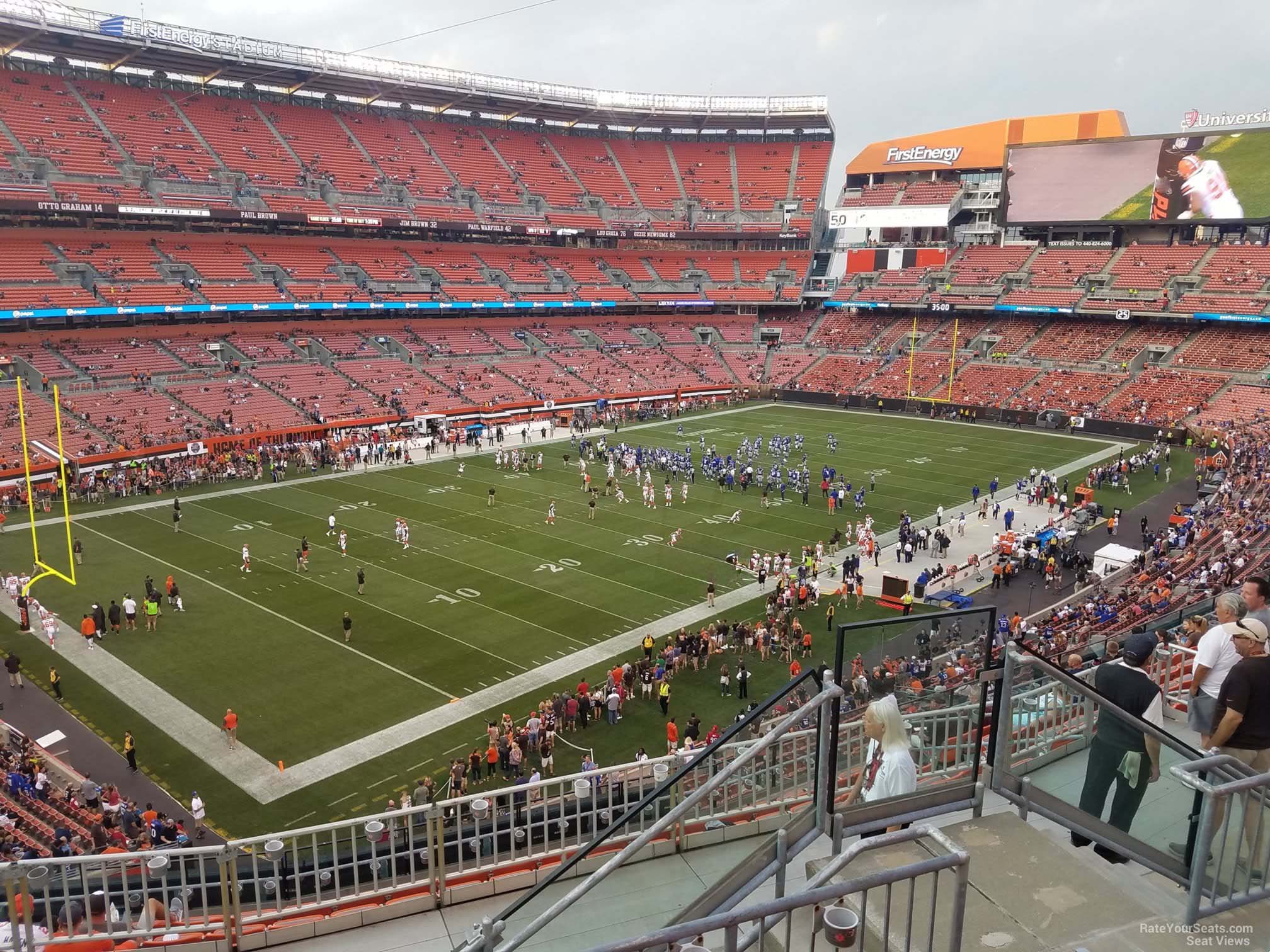 section 302, row 14 seat view  - cleveland browns stadium