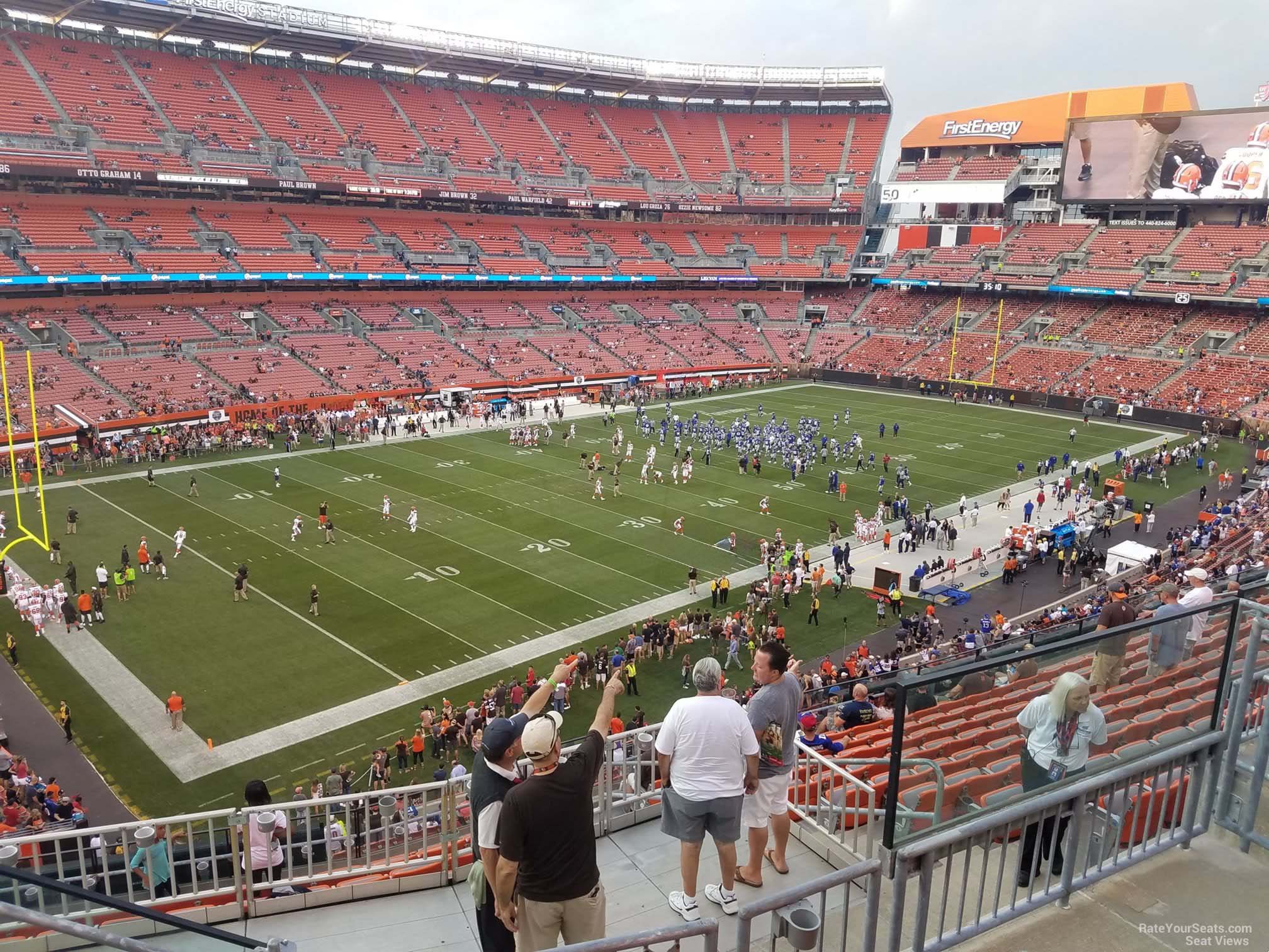 Club Level at Cleveland Browns Stadium during the Browns/Steelers