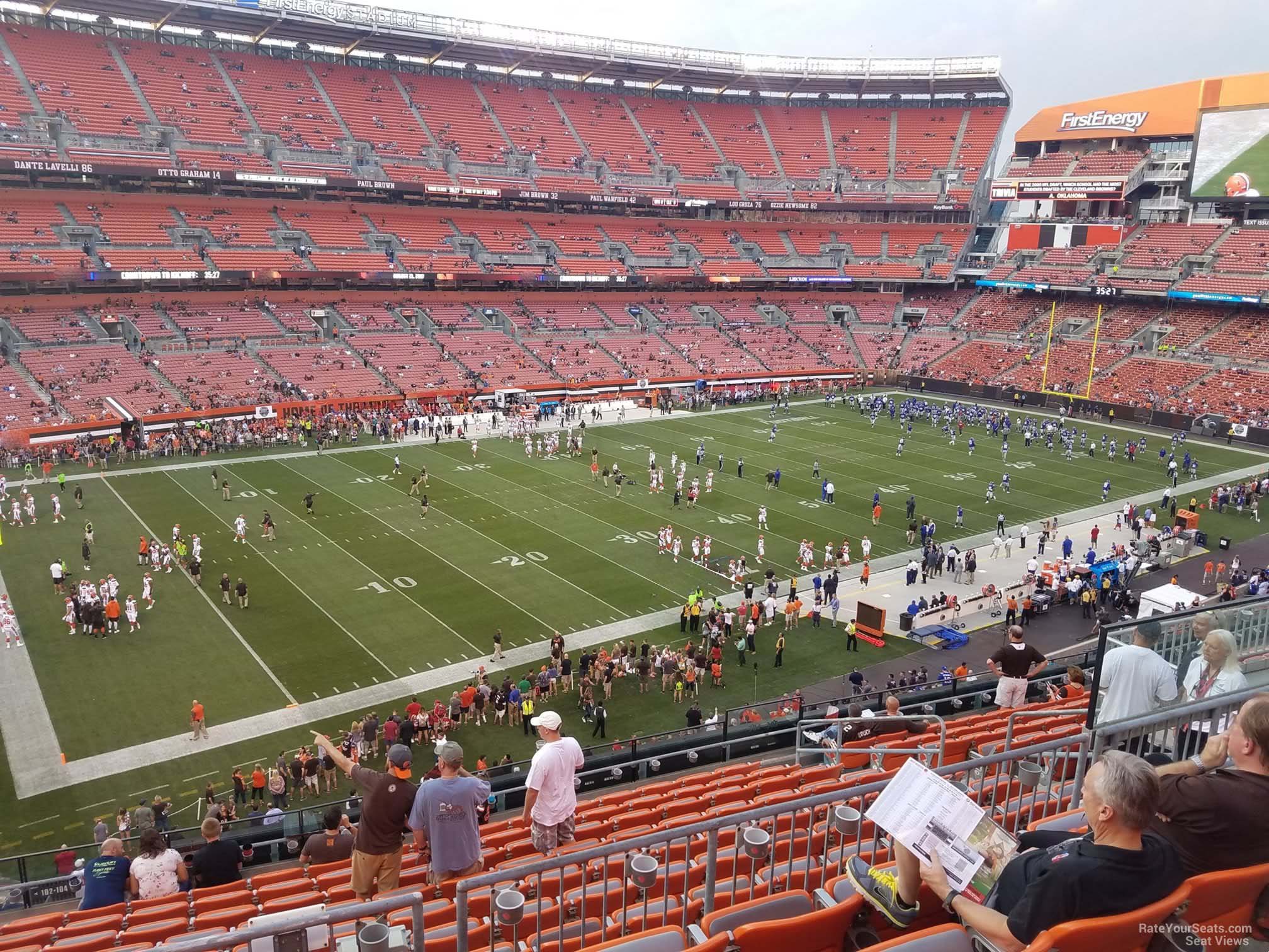section 304, row 14 seat view  - cleveland browns stadium